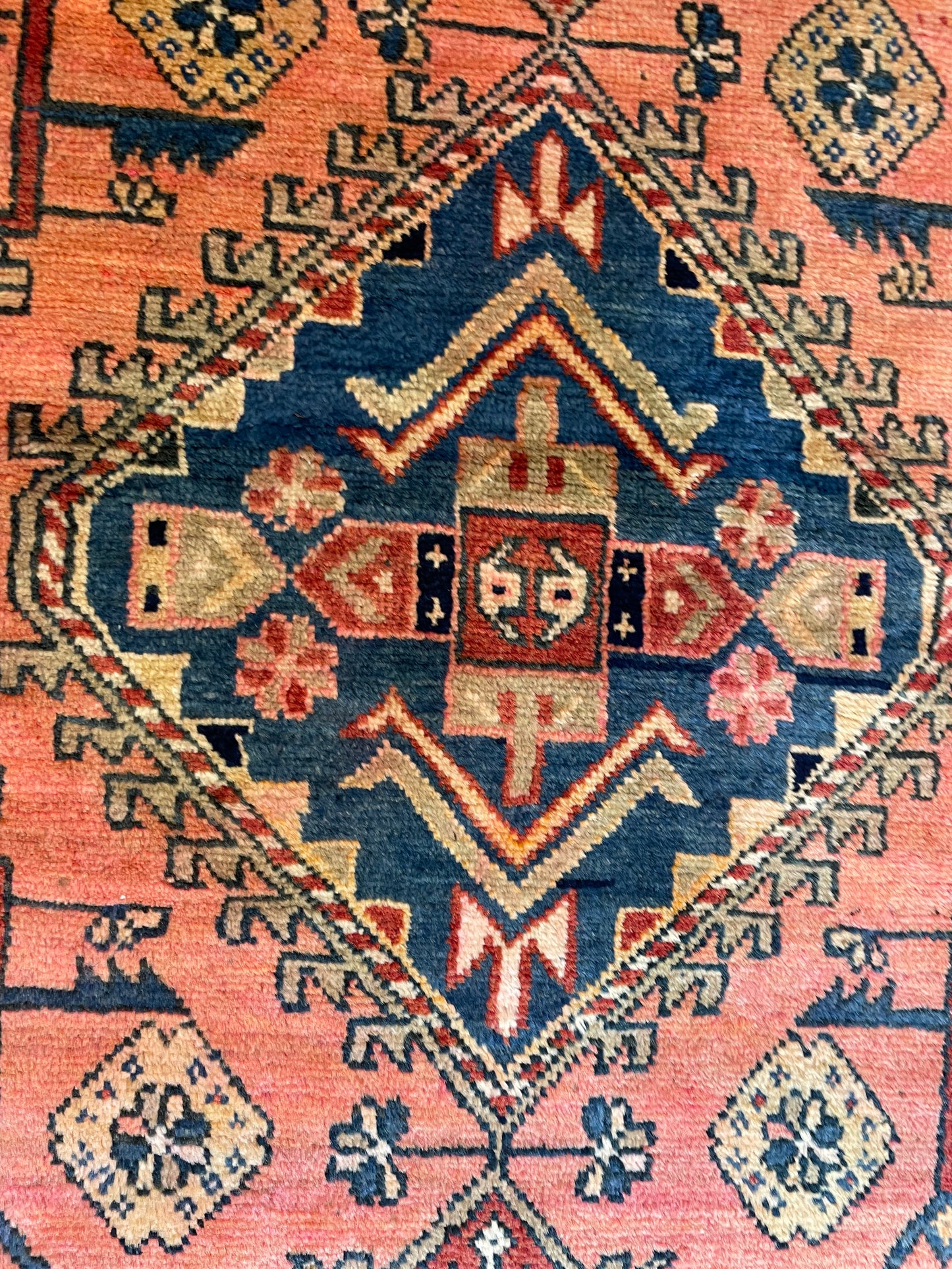 Hand-Knotted Wool Runner Turkish Oushak 3'6" x 11'4"