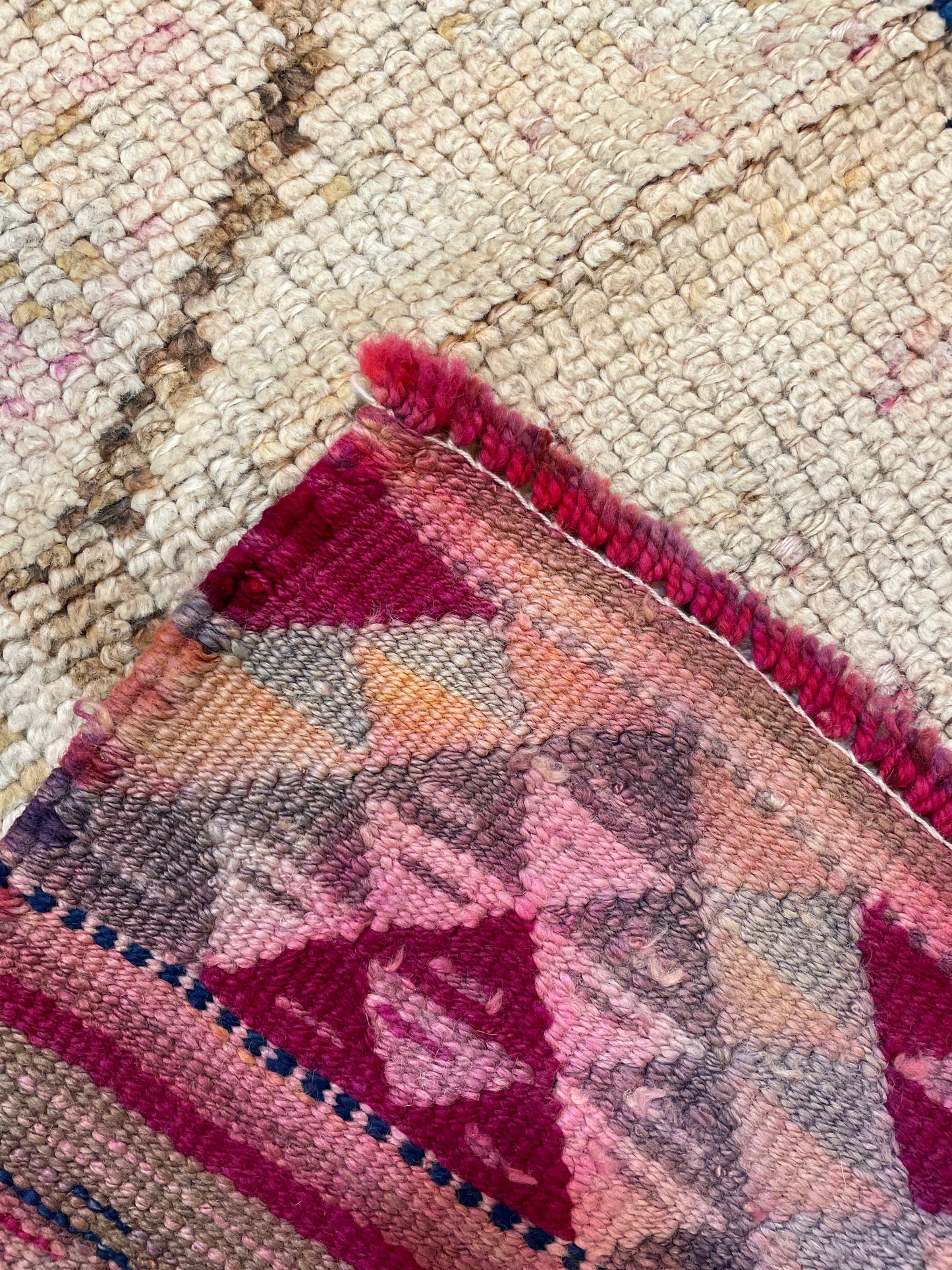 Hand-Knotted Wool Gallery Size Turkish Oushak 3' x 11'4"