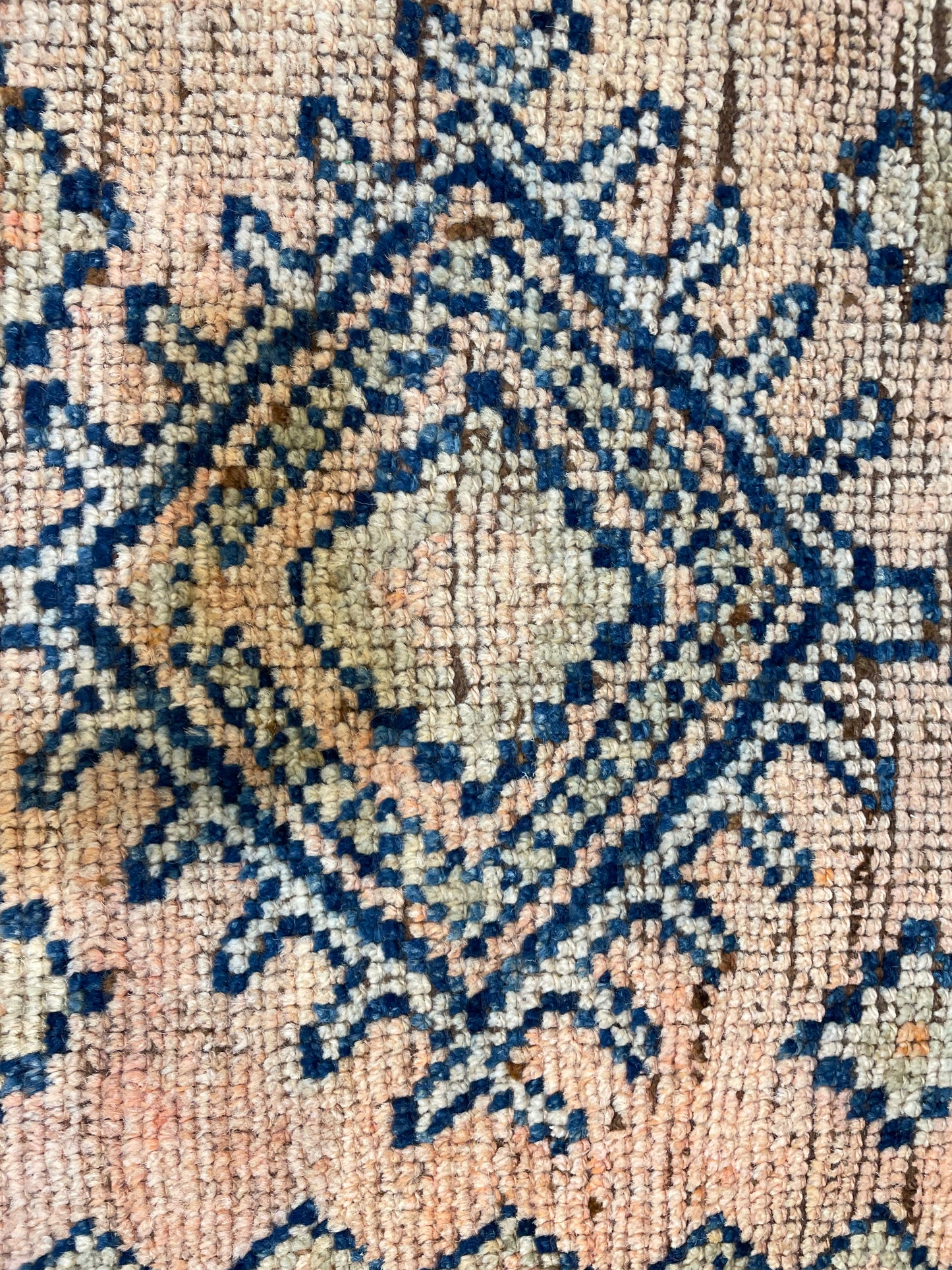 Hand-Knotted Wool Runner Turkish Oushak 2'10" x 12'3"