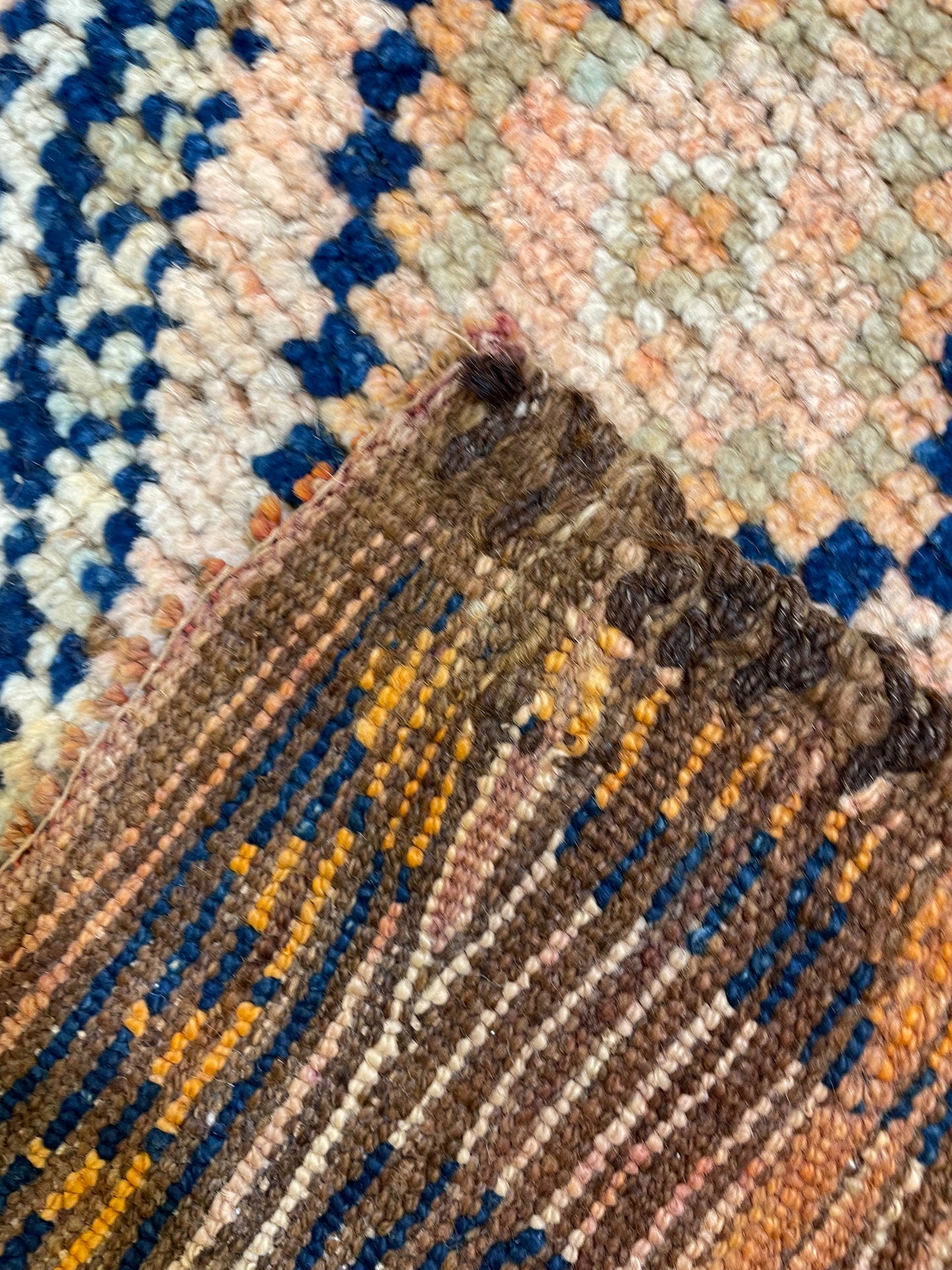 Hand-Knotted Wool Runner Turkish Oushak 2'10" x 12'3"
