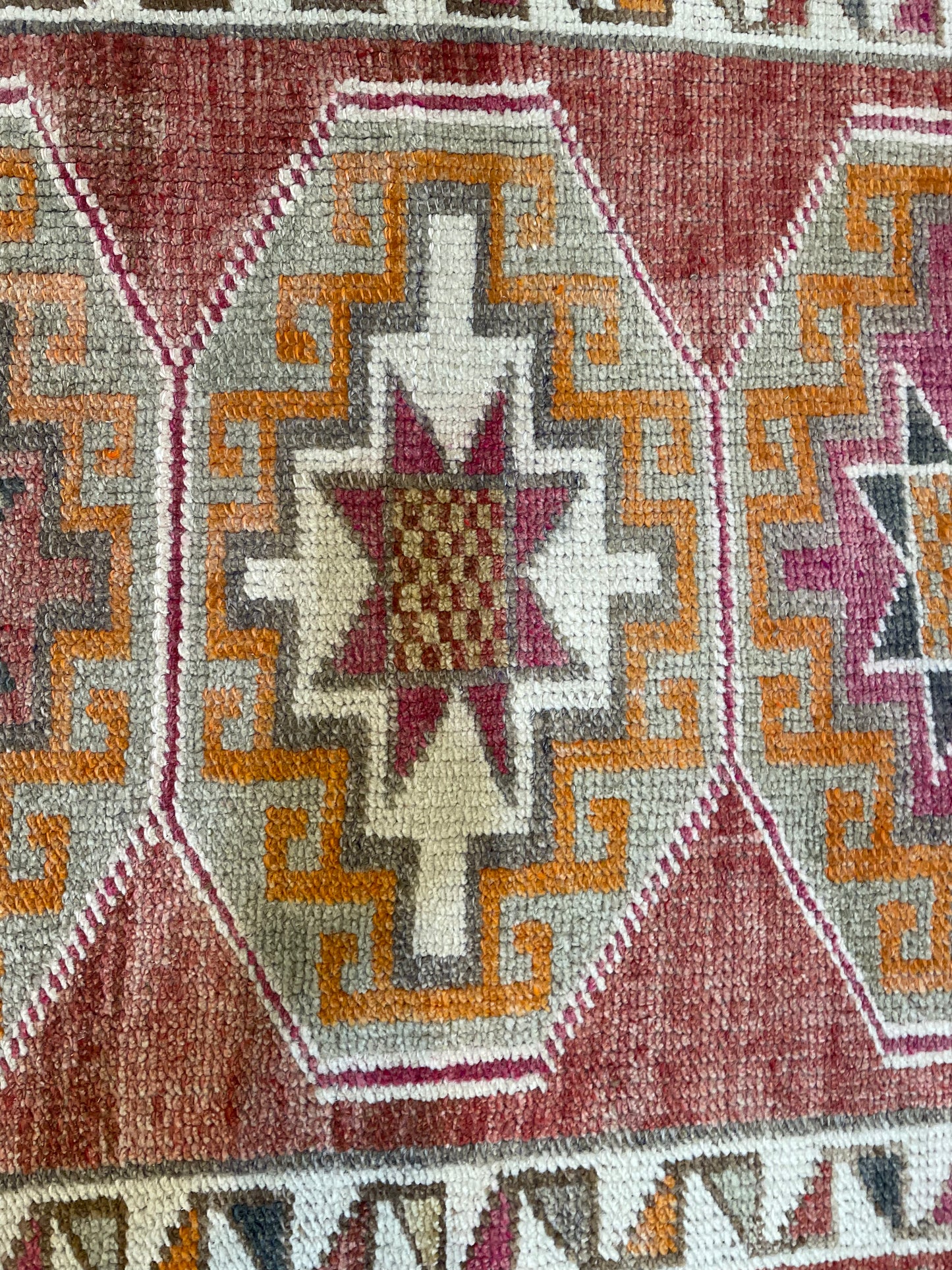 Hand-Knotted Wool Runner Turkish Oushak 2'10" x 14'3"