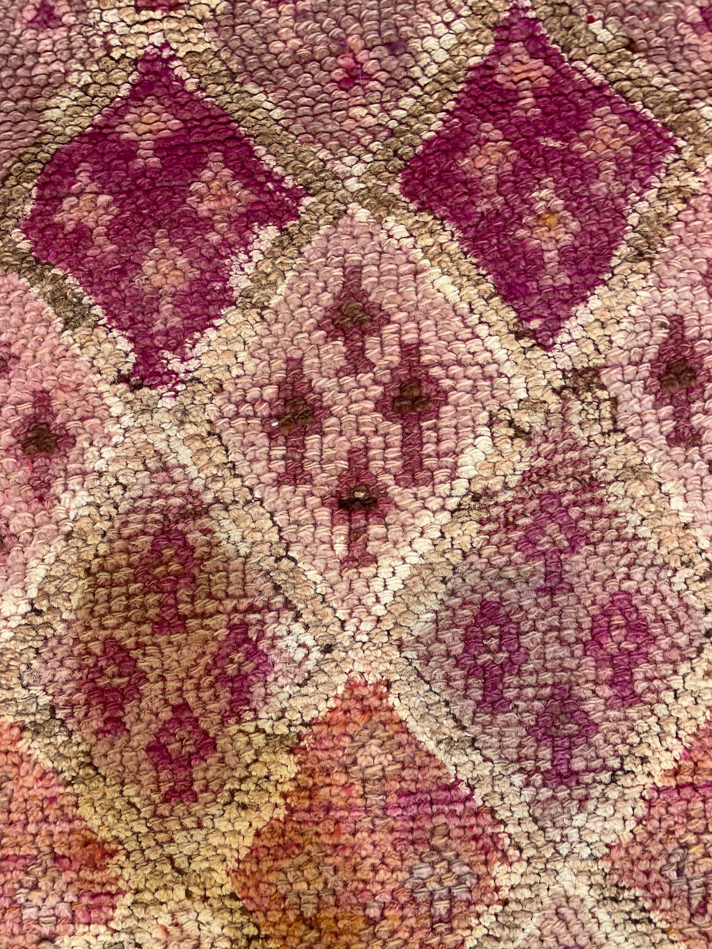 Hand-Knotted Wool Runner Turkish Oushak 2'11" x 10'7"