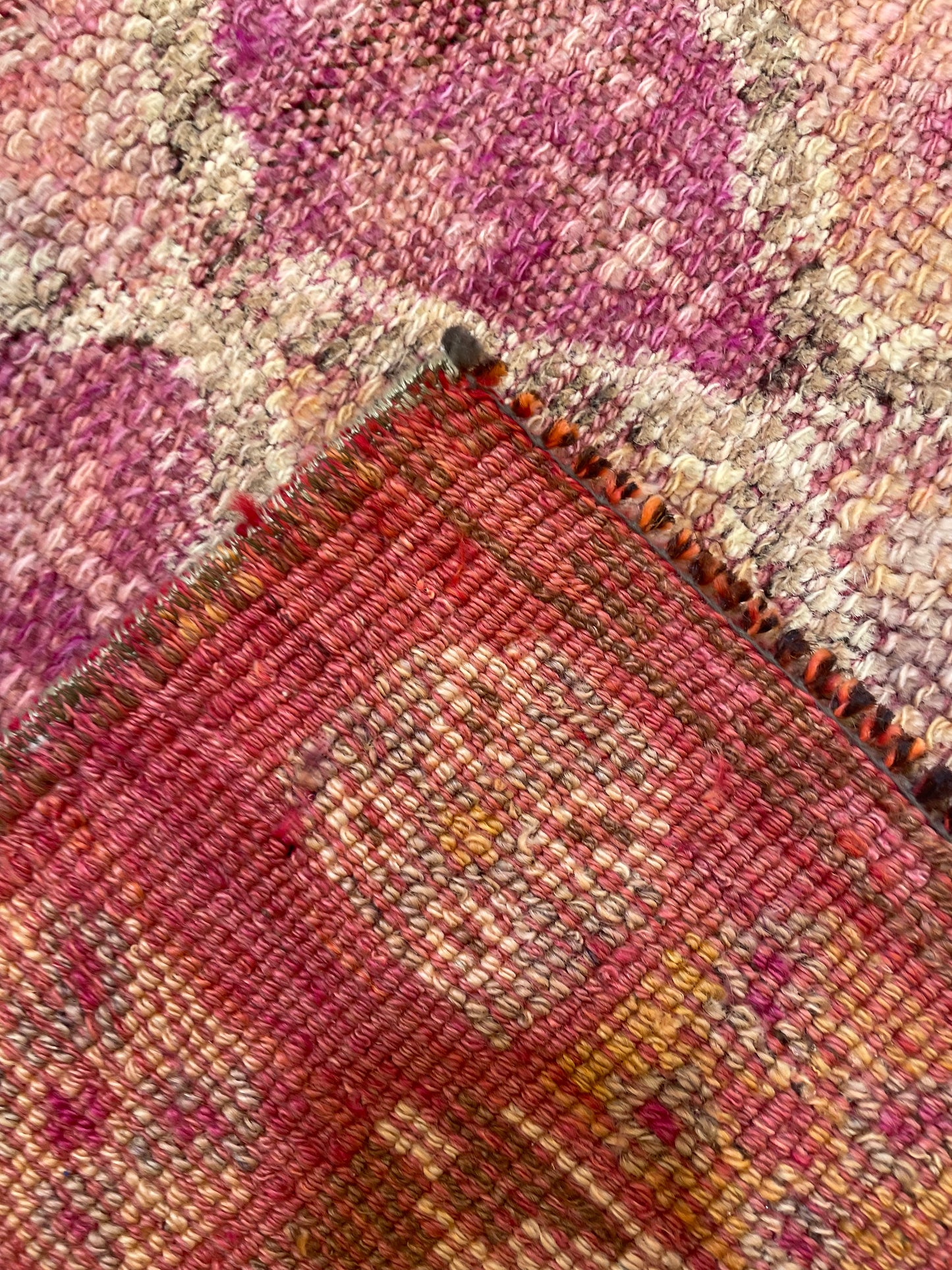 Hand-Knotted Wool Runner Turkish Oushak 2'11" x 10'7"