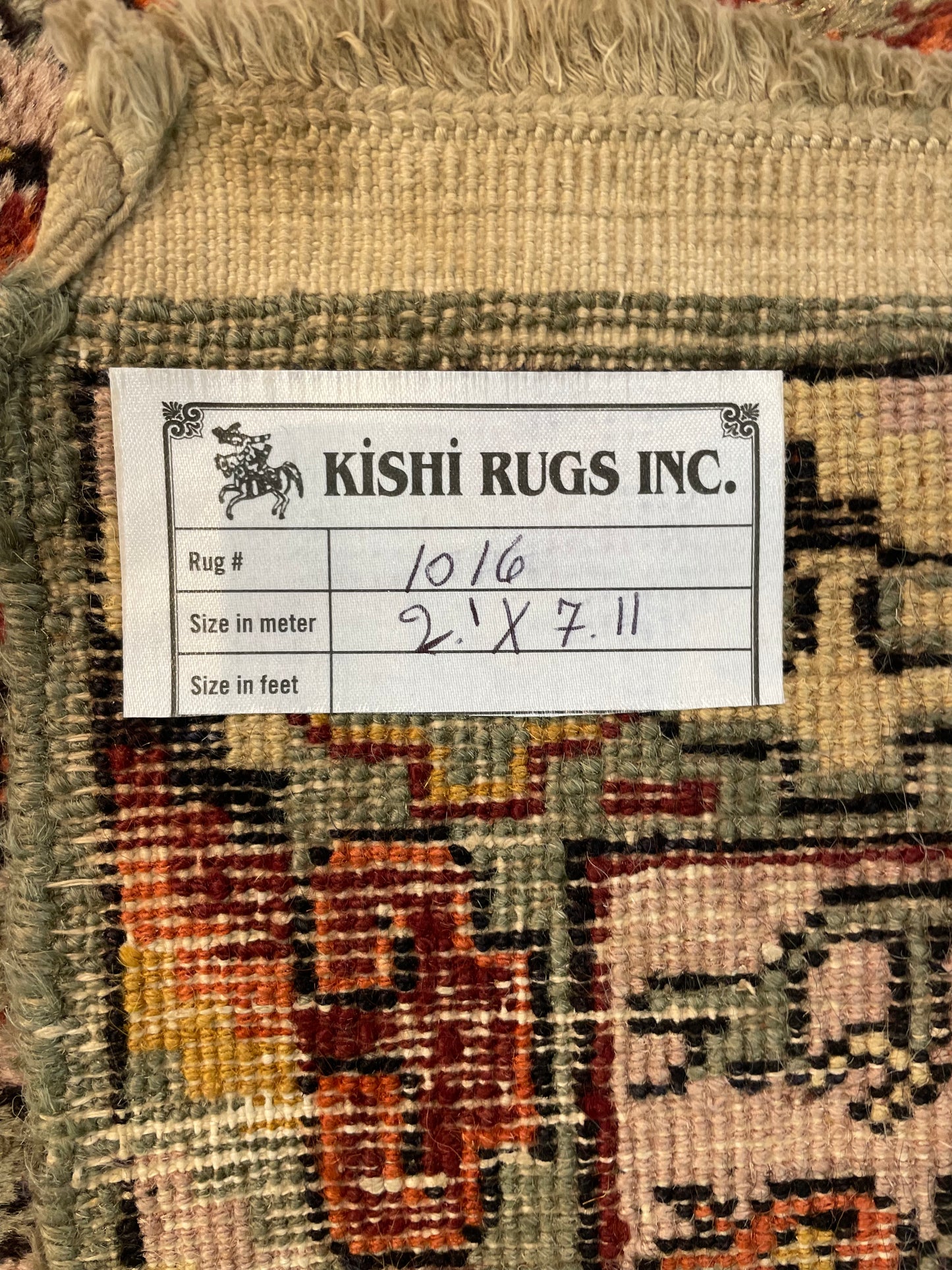 Hand-Knotted Wool Gallery Size Antique Khotan Samarkand 2'1" x 7'11"