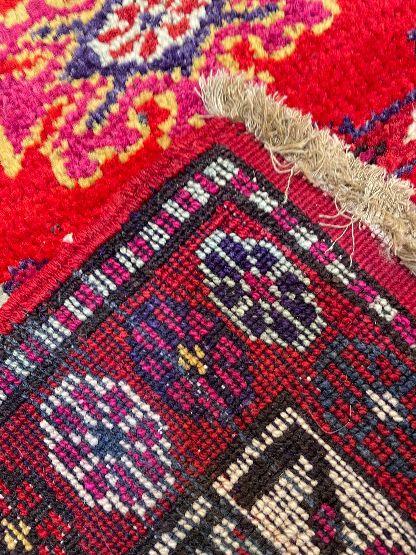 Hand-Knotted Wool Runner Turkish Oushak 2'11" x 9'4"