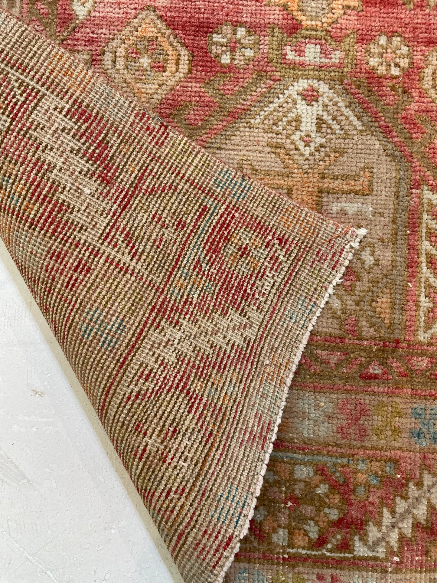 Hand-Knotted Wool Runner Heriz 3'7" x 14'2"