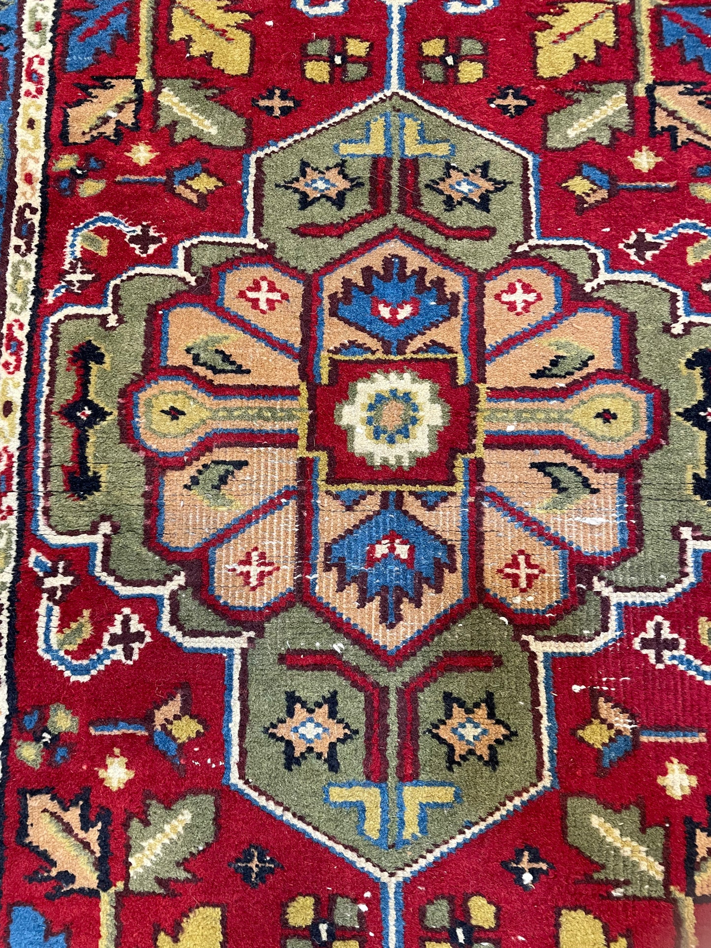 Hand-Knotted Wool Gallery Size Turkish Oushak 3'2" x 6'6"