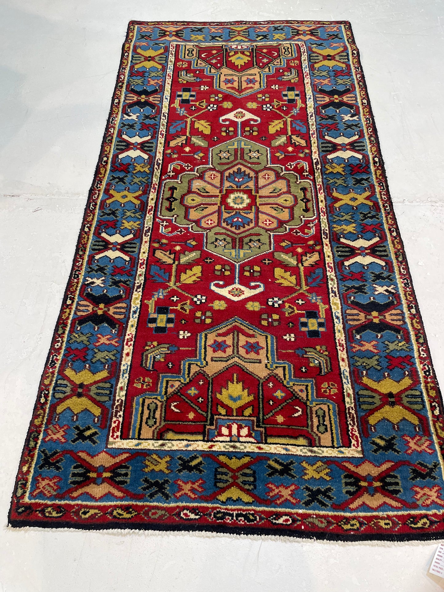 Hand-Knotted Wool Gallery Size Turkish Oushak 3'2" x 6'6"