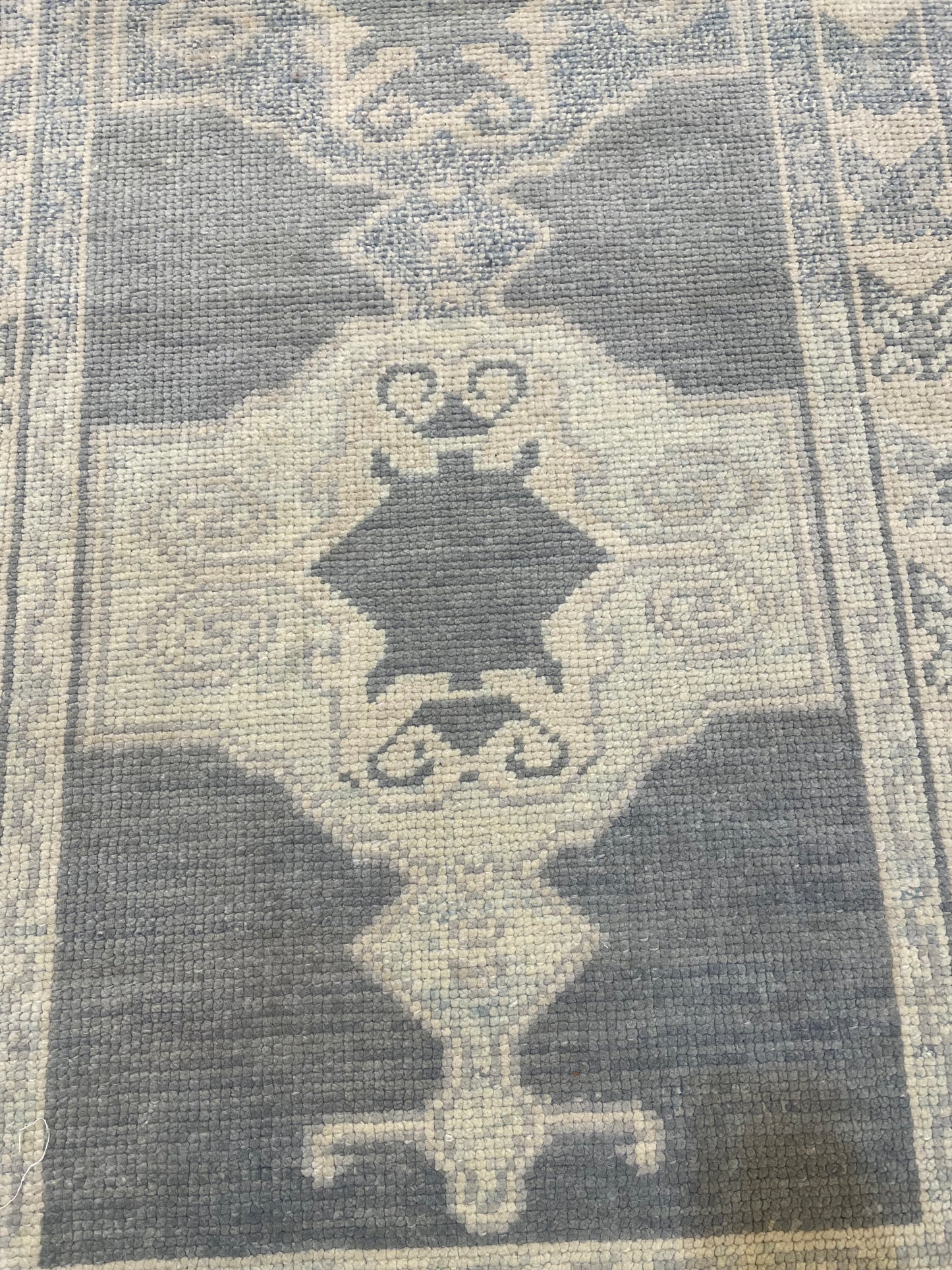 Hand-Knotted Wool Gallery Size Turkish Oushak 2'9" x 6'7"