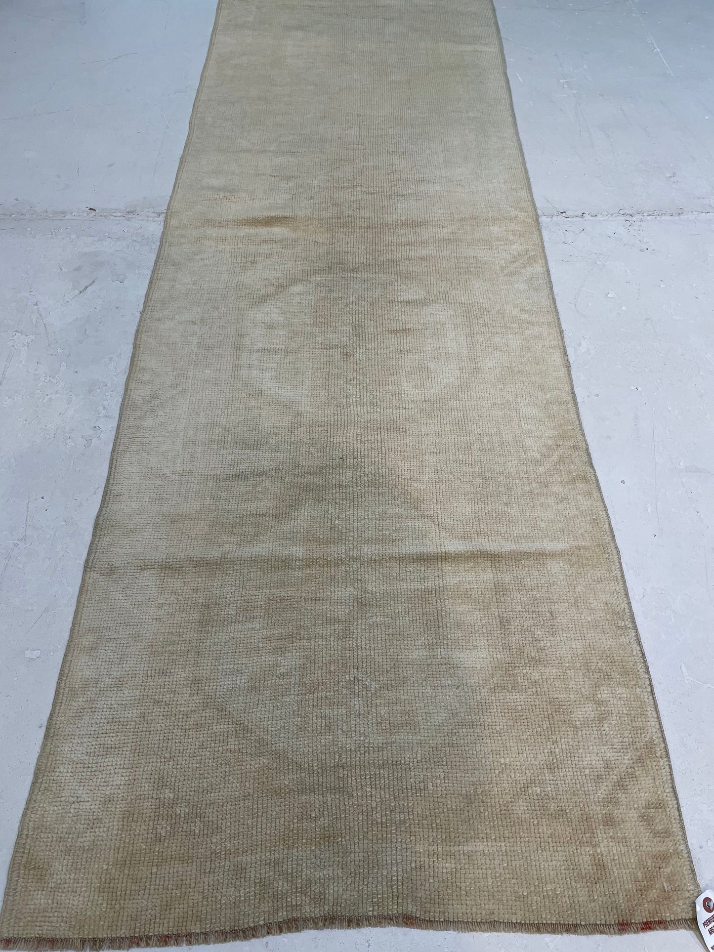 Hand-Knotted Wool Runner Turkish Oushak 2'5" x 7'3"