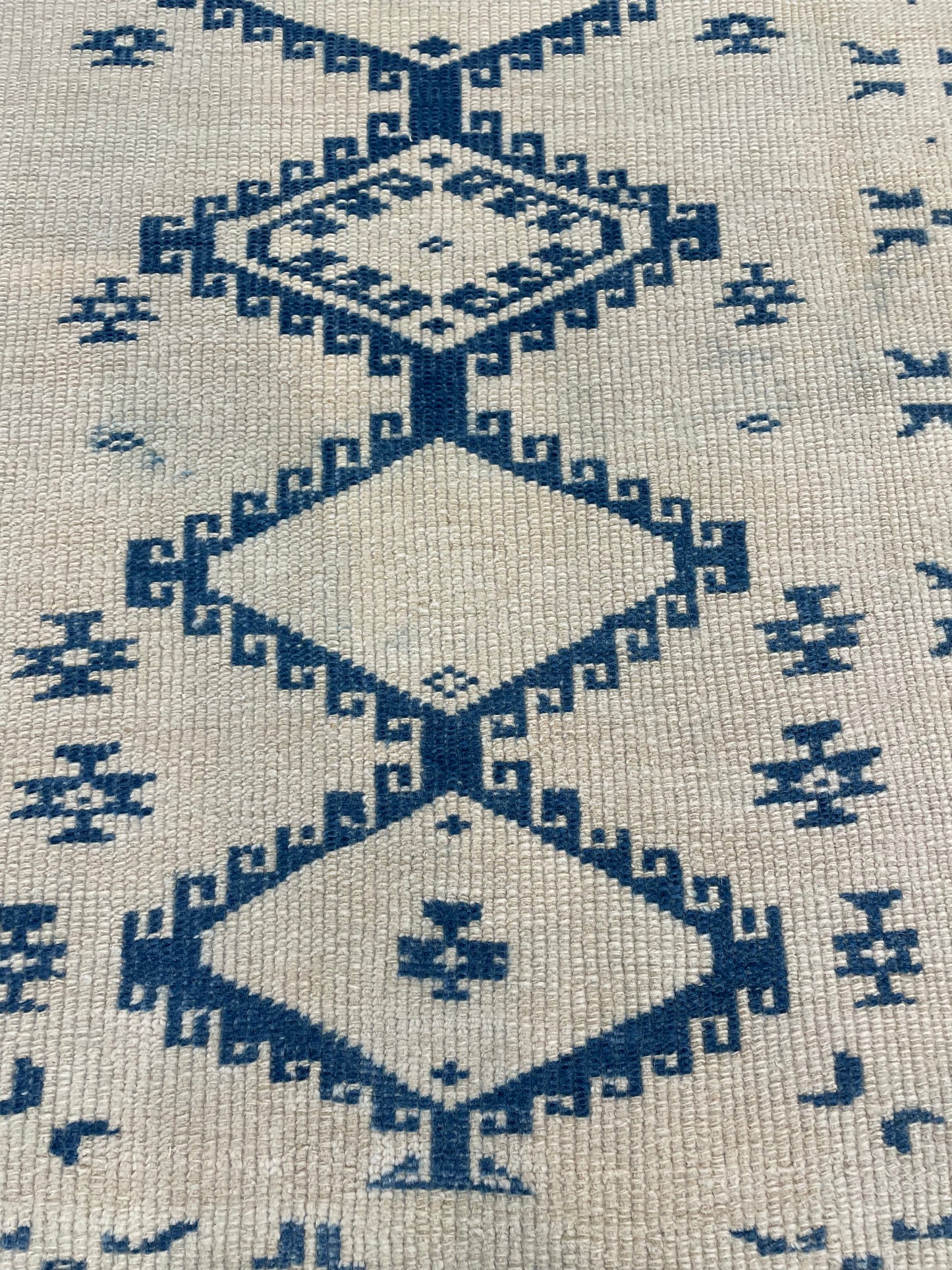 Hand-Knotted Wool Runner Turkish Oushak 2'7" x 6'4"