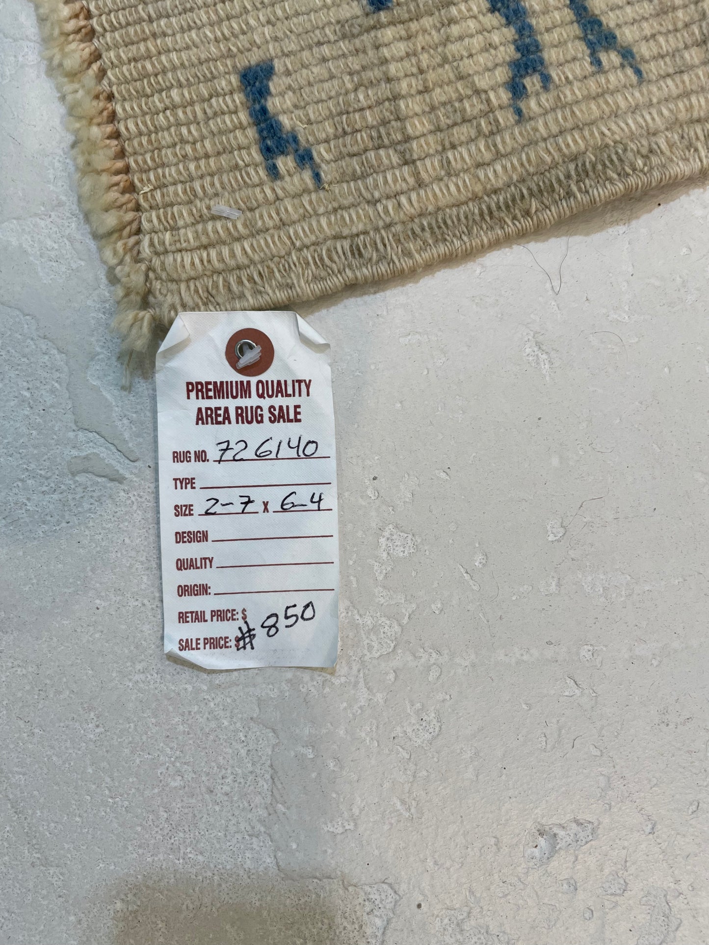 Hand-Knotted Wool Runner Turkish Oushak 2'7" x 6'4"