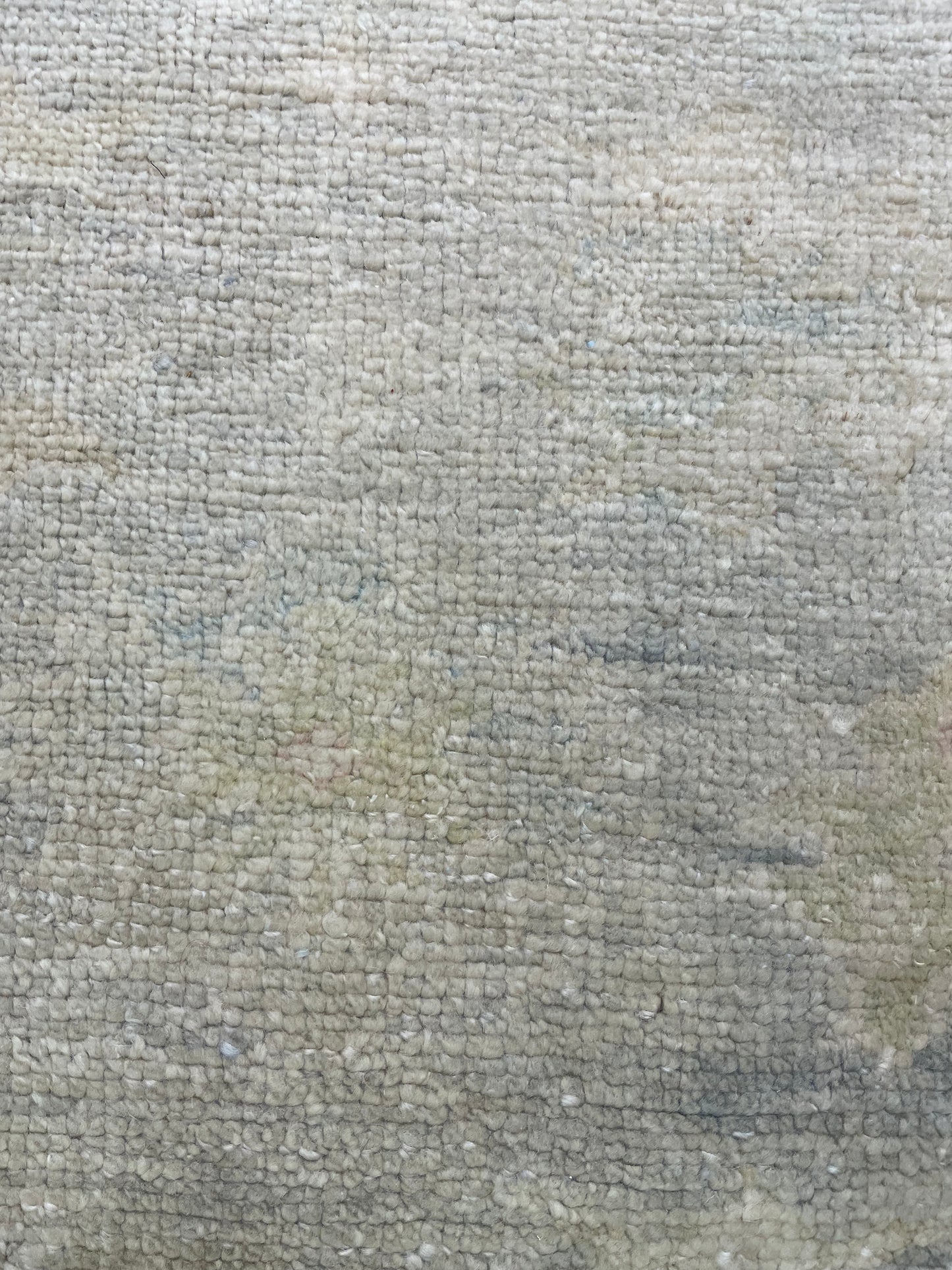 Hand-Knotted Wool Runner Turkish Oushak 3'1" x 12'5"