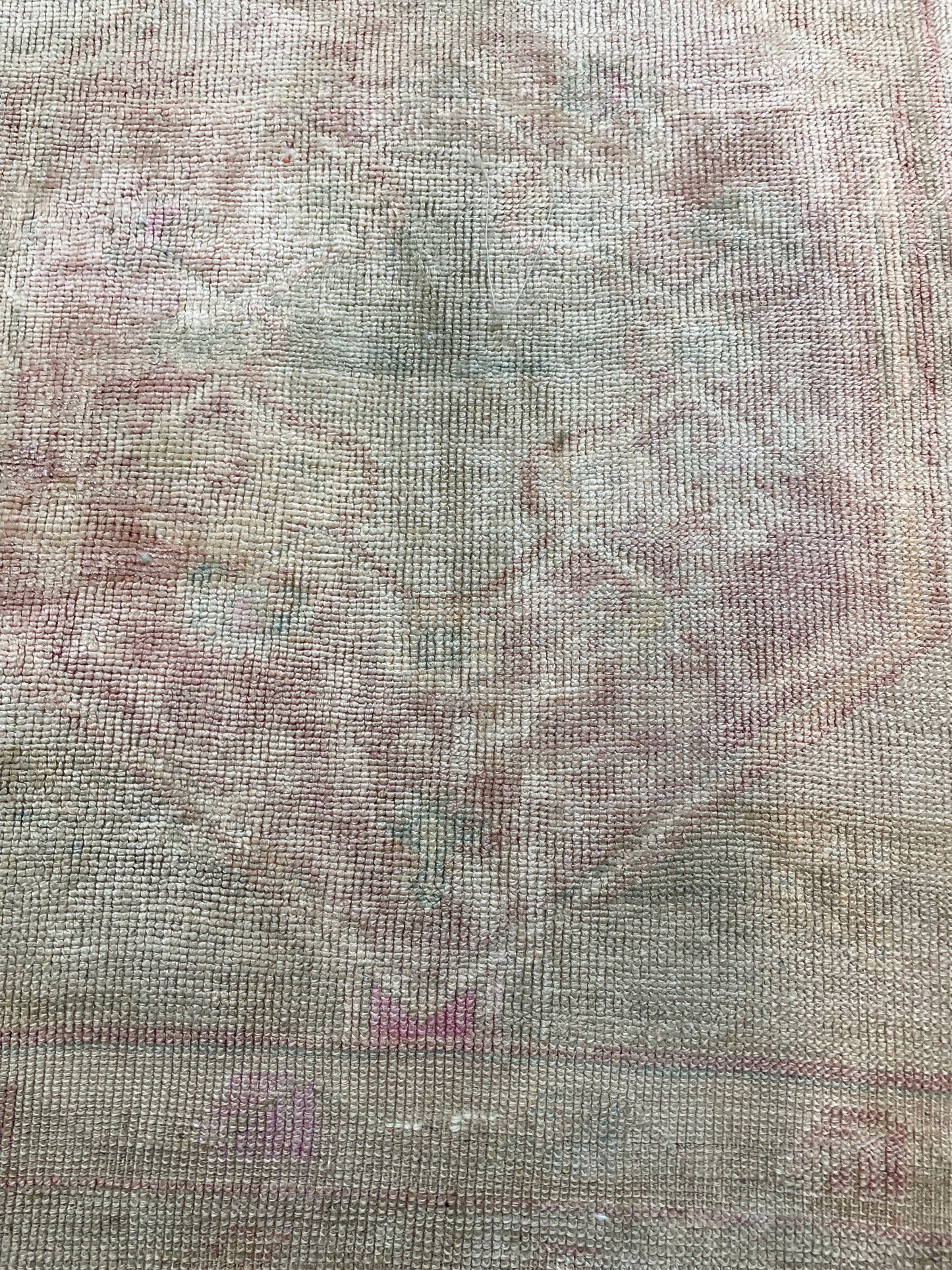 Hand-Knotted Wool Runner Turkish Oushak 2'11" x 10'8"