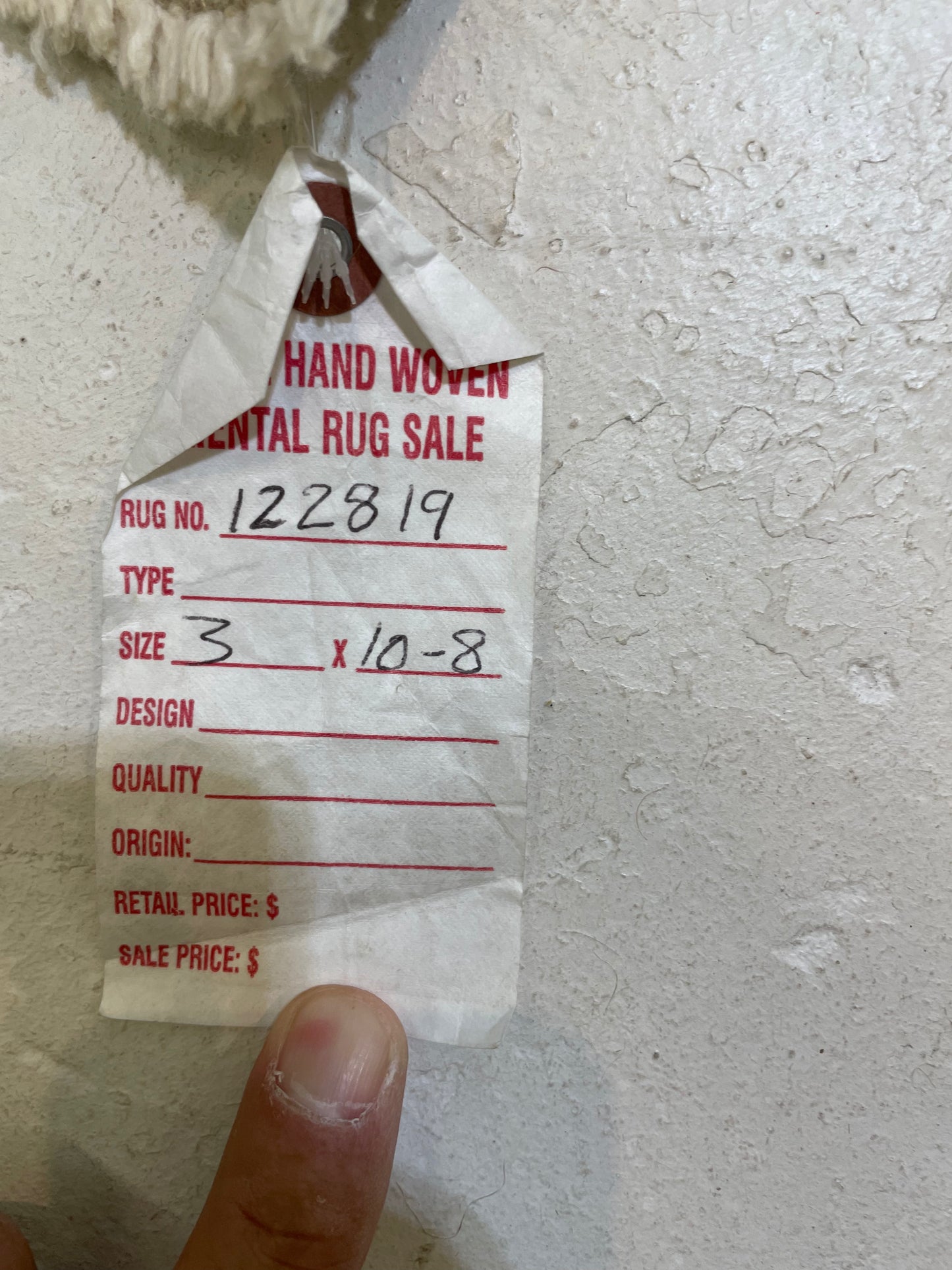 Hand-Knotted Wool Runner Turkish Oushak 3' x 10'8"