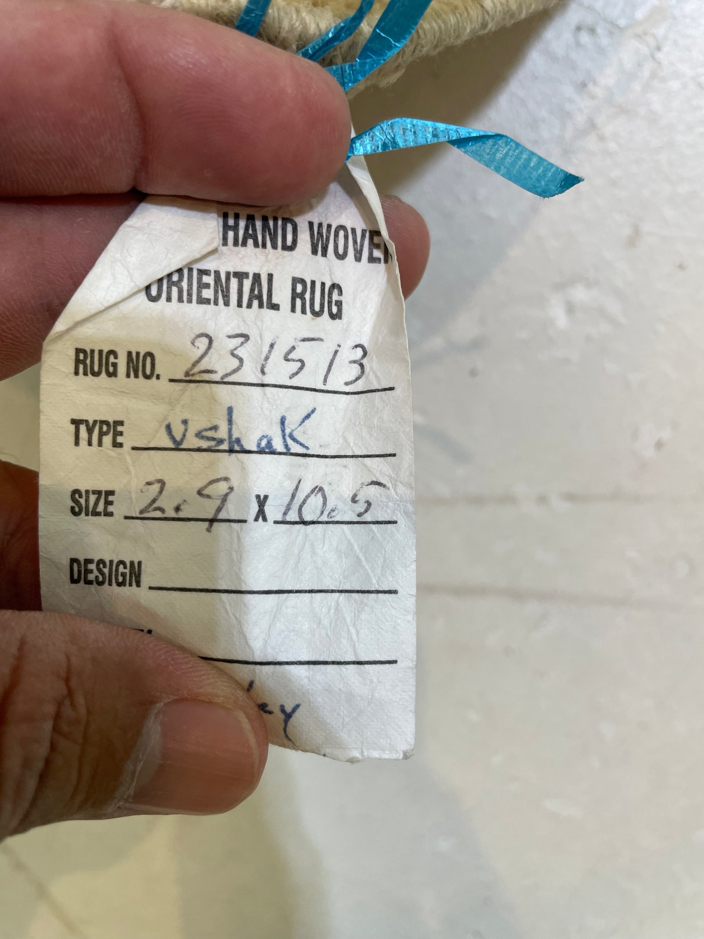 Hand-Knotted Wool Runner Turkish Oushak 2'9" x 10'5"