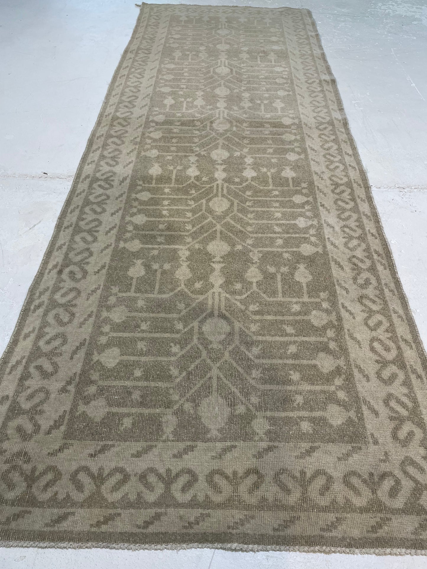Hand-Knotted Wool Runner Pakistan Khotan 2'11" x 8'4"