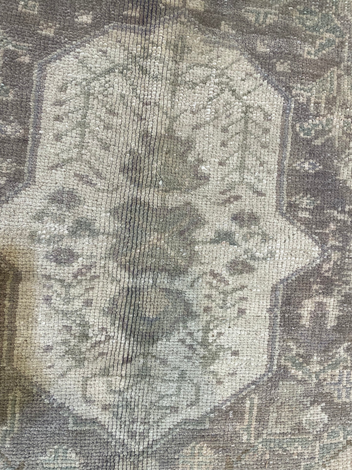Hand-Knotted Wool Area Rug Turkish Oushak 5'4" x 8'9"