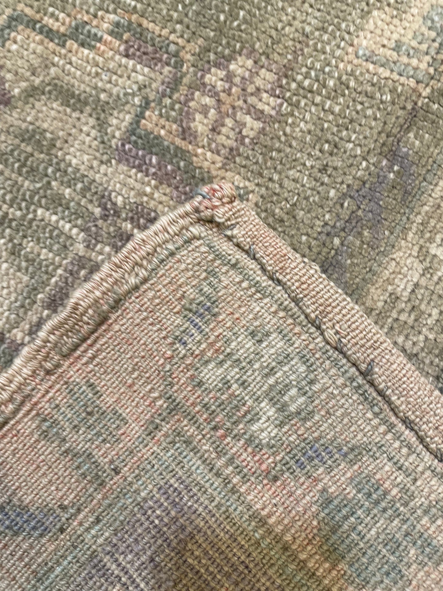 Hand-Knotted Wool Area Rug Turkish Oushak 5'4" x 8'9"
