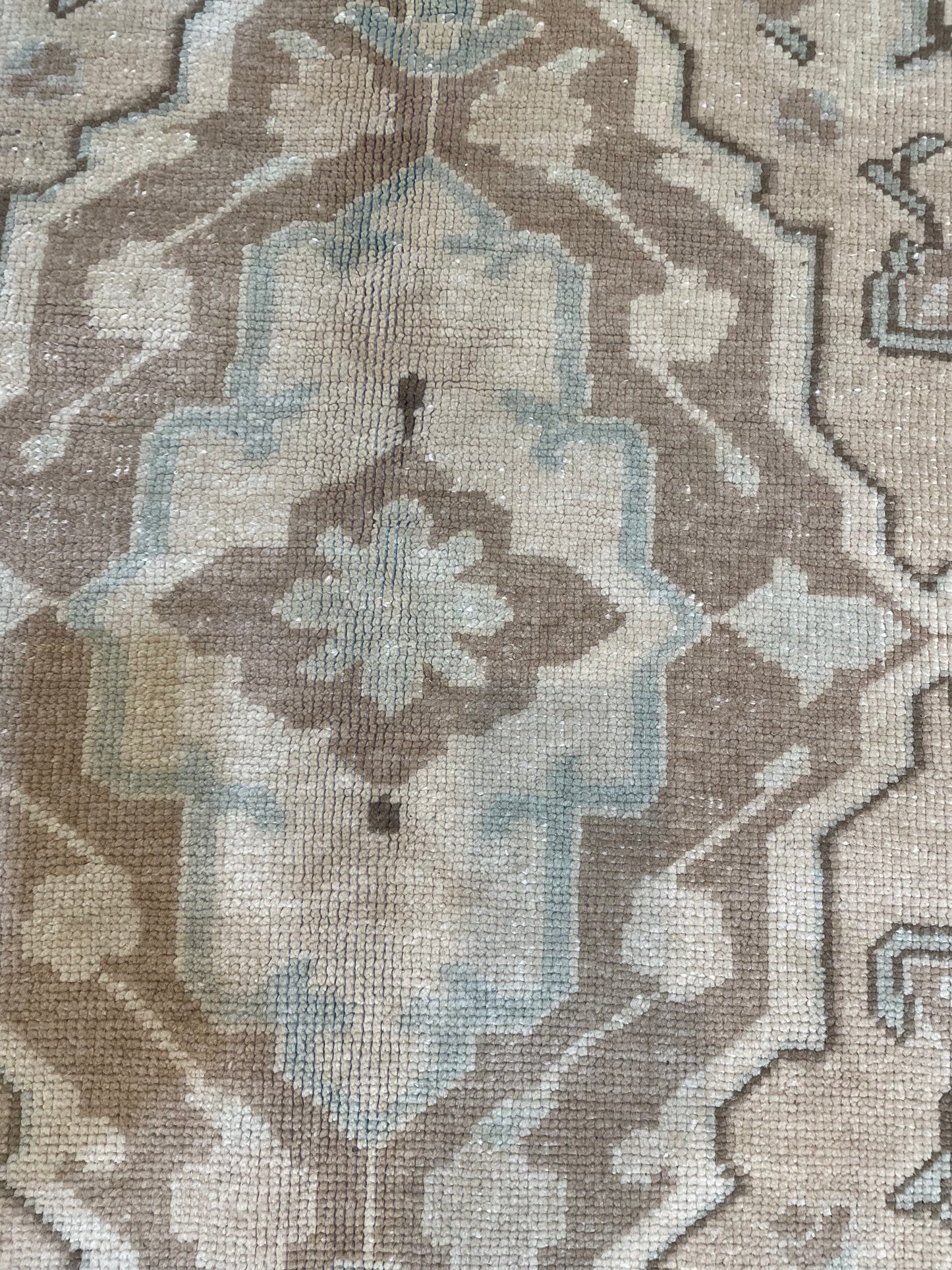 Hand-Knotted Wool Gallery Size Turkish Oushak 5' x 10'5"