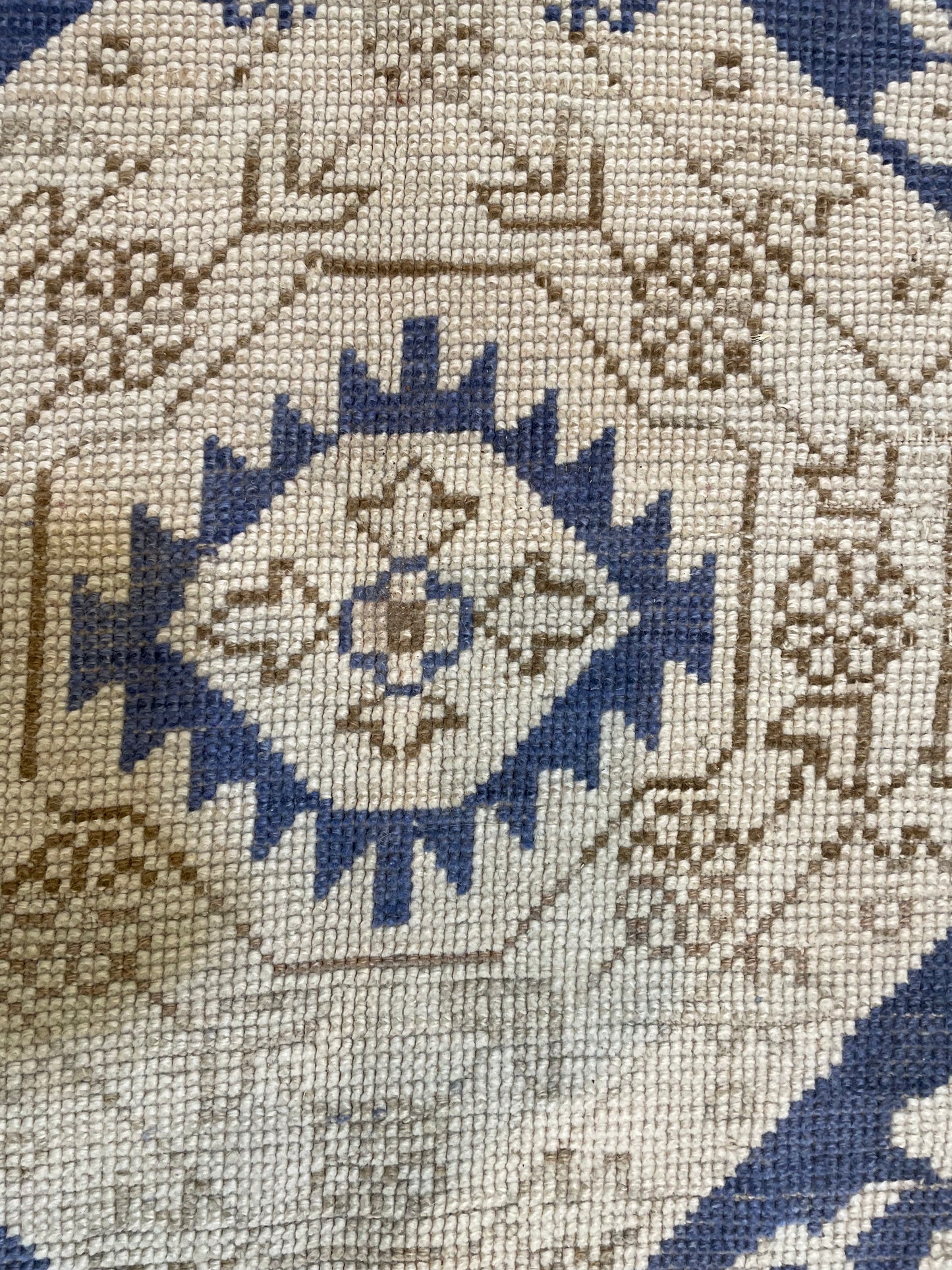 Hand-Knotted Wool Area Rug Turkish Oushak 7'1" x 8'9"