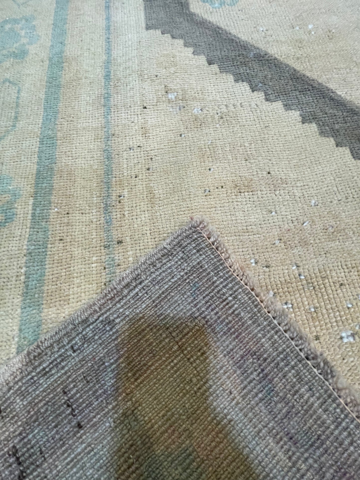 Hand-Knotted Wool Area Rug Turkish Oushak 5'6" x 8'5"