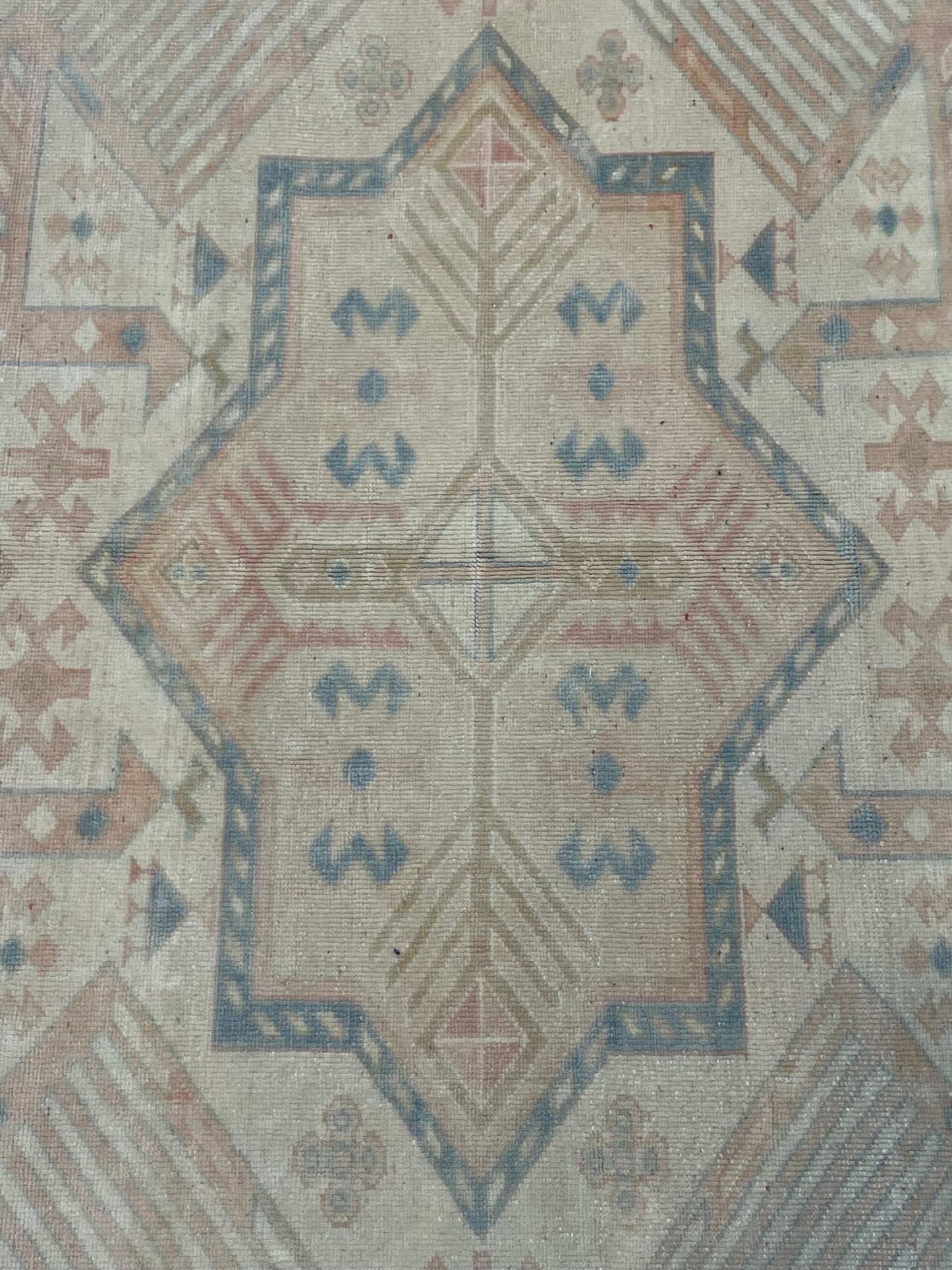 Hand-Knotted Wool Area Rug Turkish Oushak 5'8" x 8'