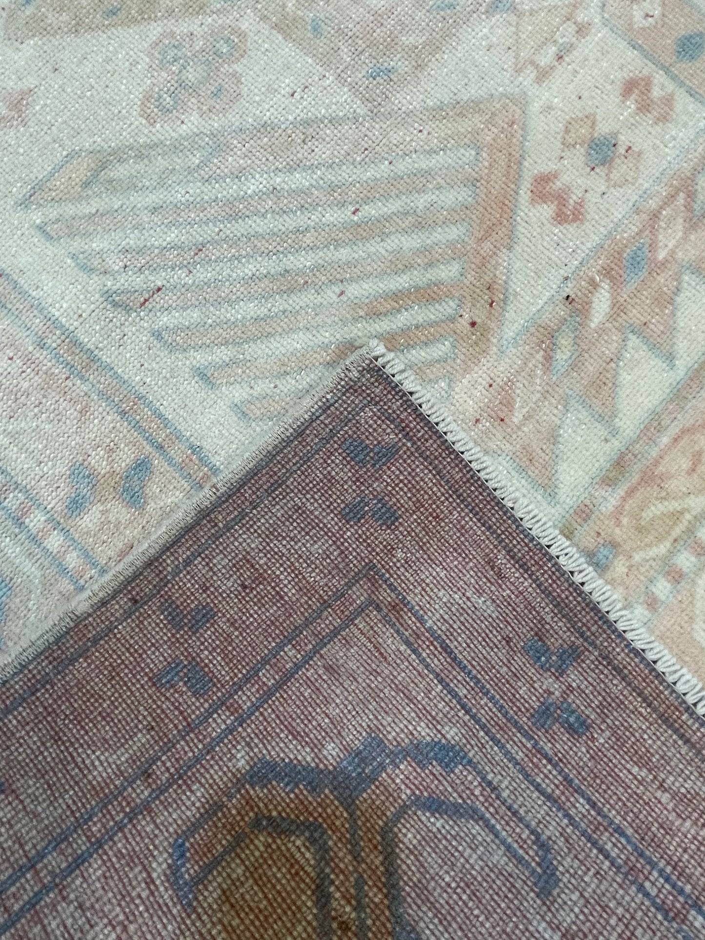 Hand-Knotted Wool Area Rug Turkish Oushak 5'8" x 8'