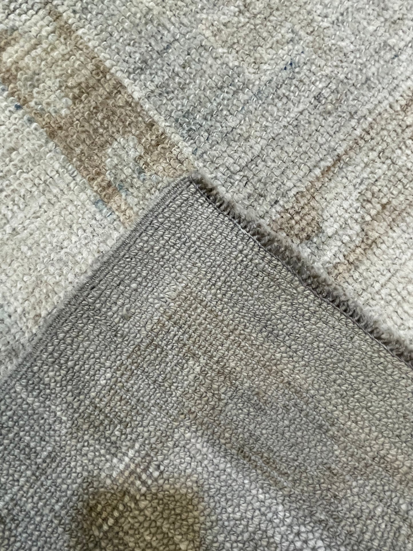 Hand-Knotted Wool Area Rug Turkish Oushak 6'3" x 9'1"