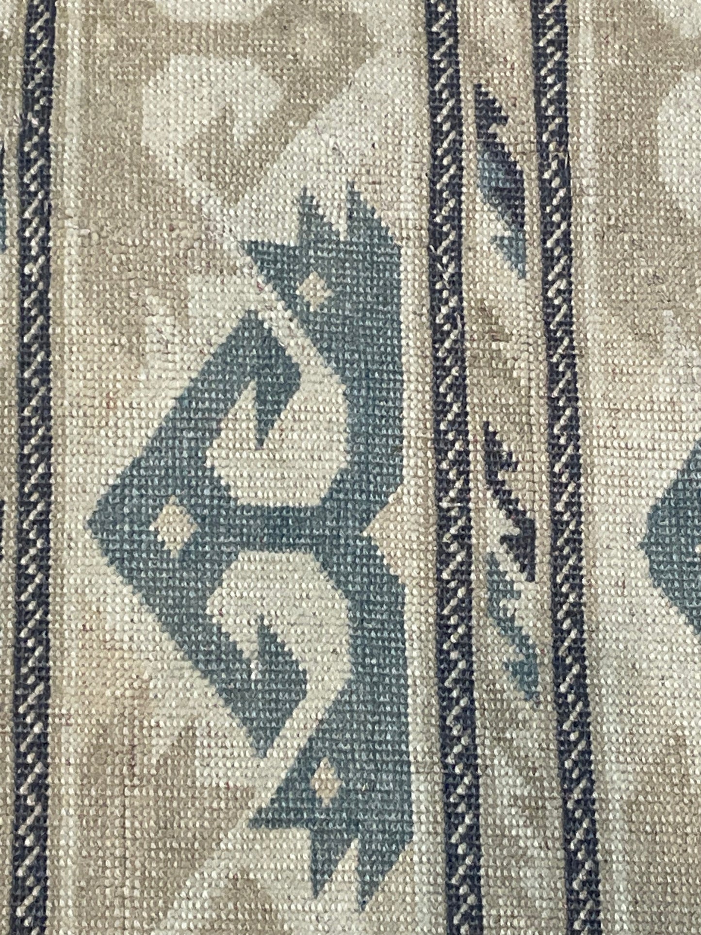 Hand-Knotted Wool Area Rug Turkish Oushak 6'1" x 7'9"