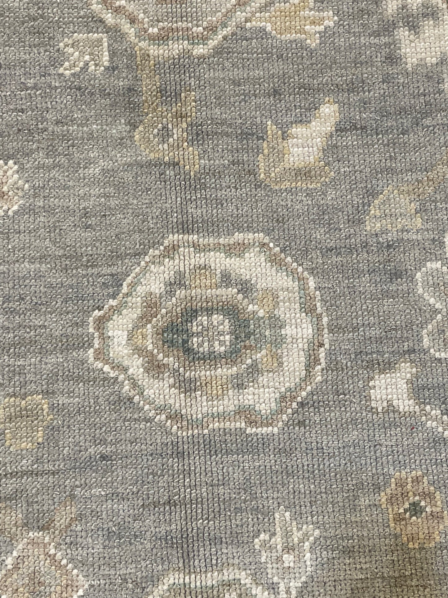 Hand-Knotted Wool Area Rug Turkish Oushak 6'6" x 9'2"