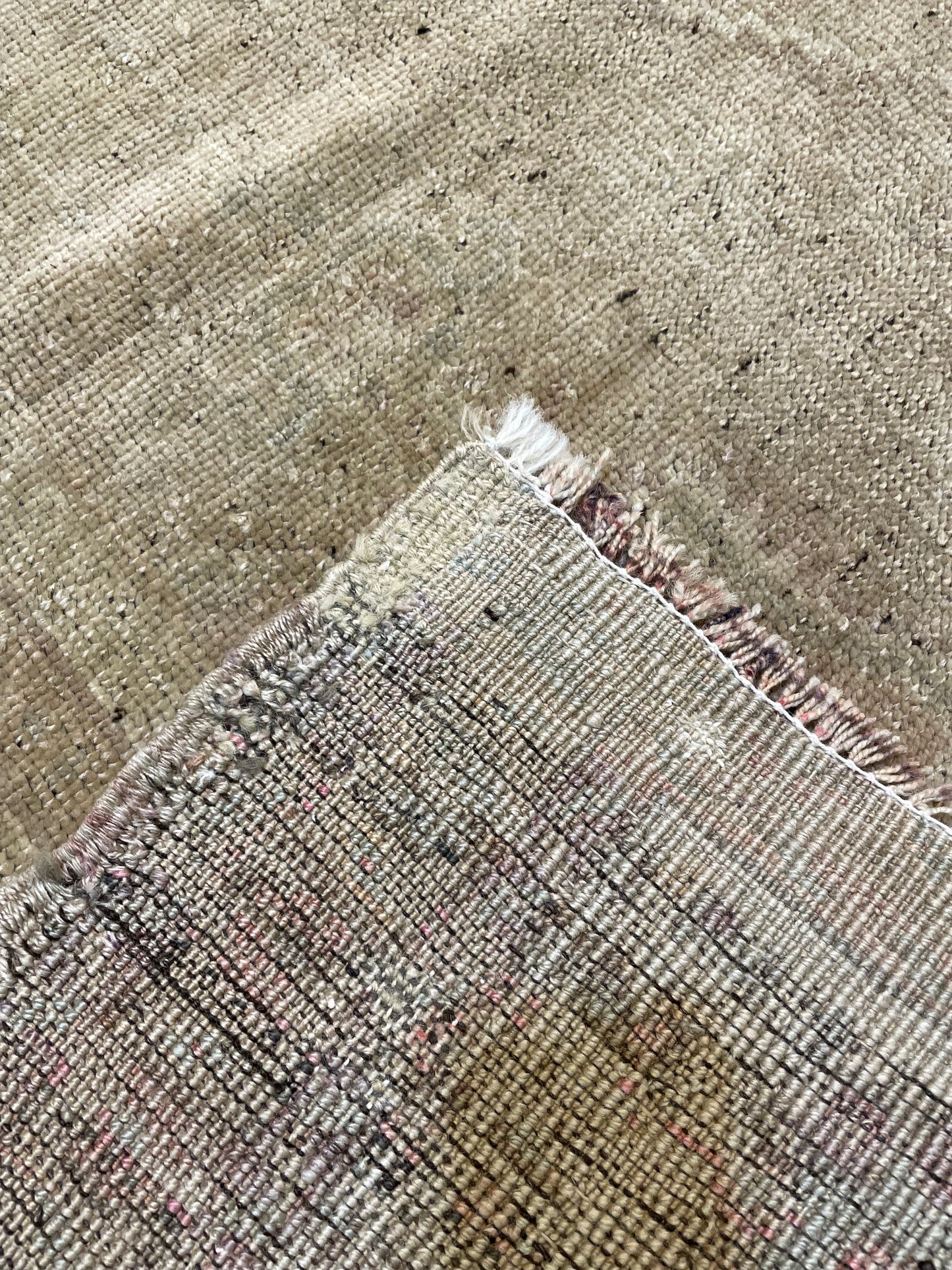 Hand-Knotted Wool Area Rug Turkish Oushak 5'2" x 8'10"