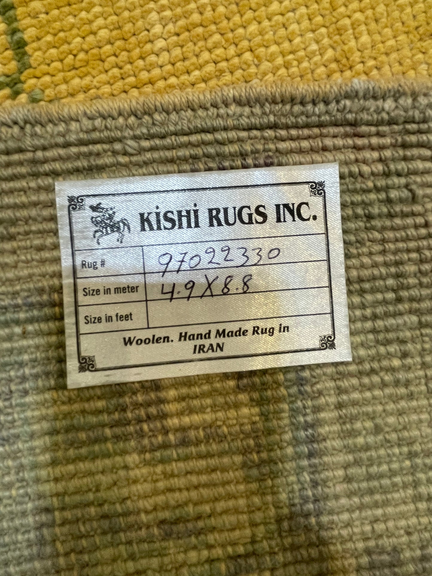 Hand-Knotted Wool Area Rug Turkish Oushak 4'9" x 8'8"