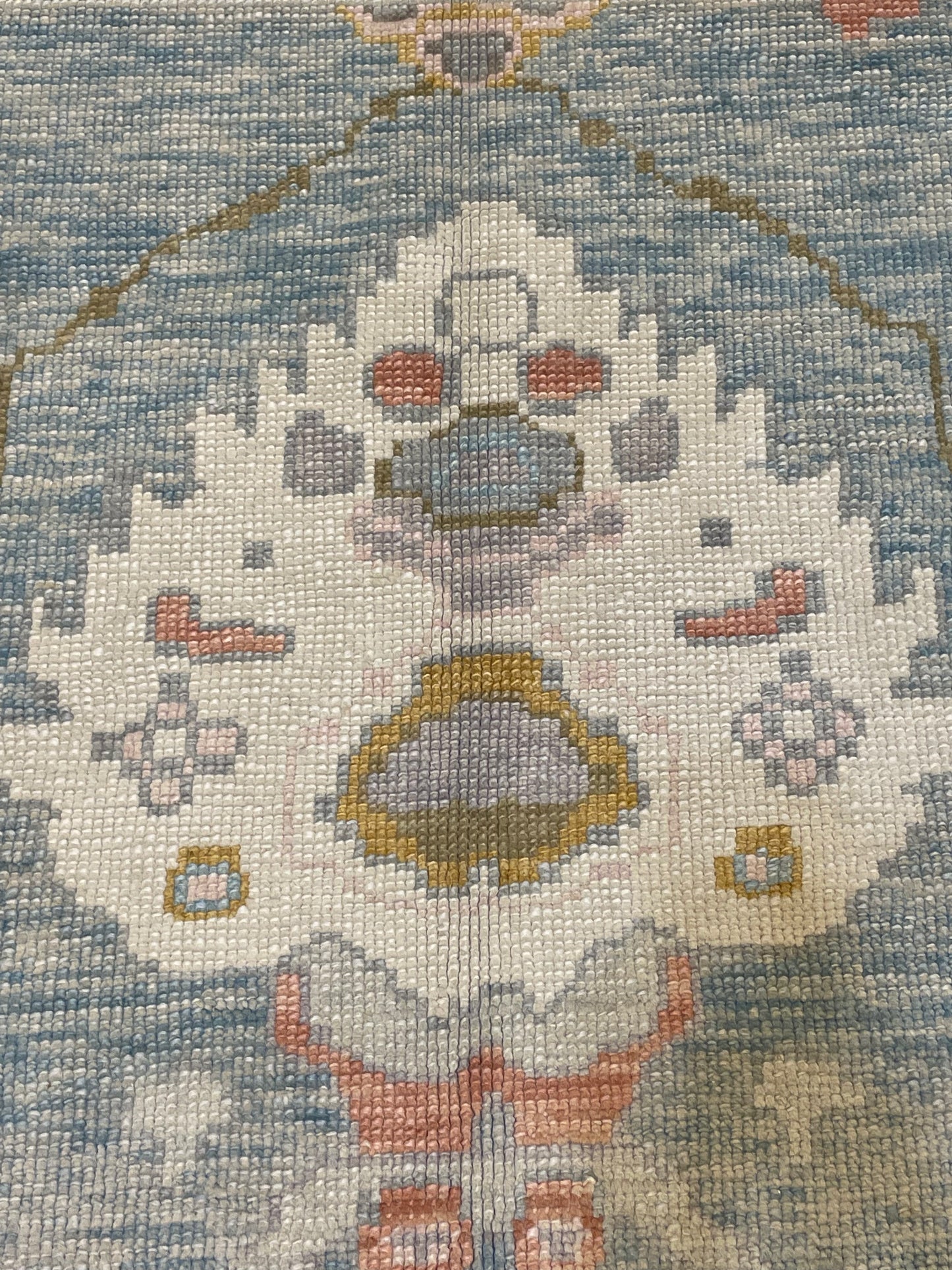 Hand-Knotted Wool Area Rug Turkish Oushak 5'11" x 8'10"