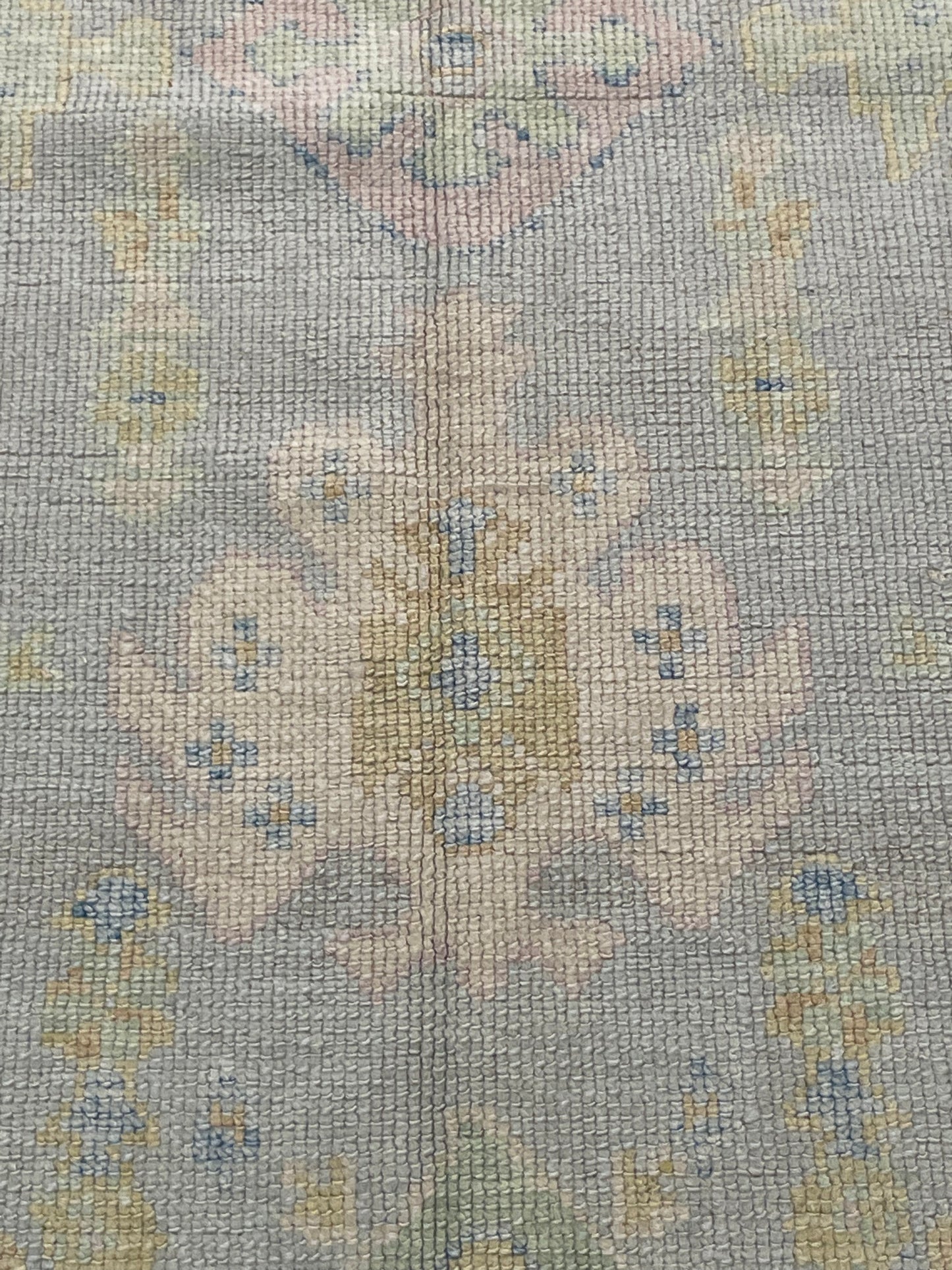 Hand-Knotted Wool Area Rug Turkish Oushak 5'5" x 8'
