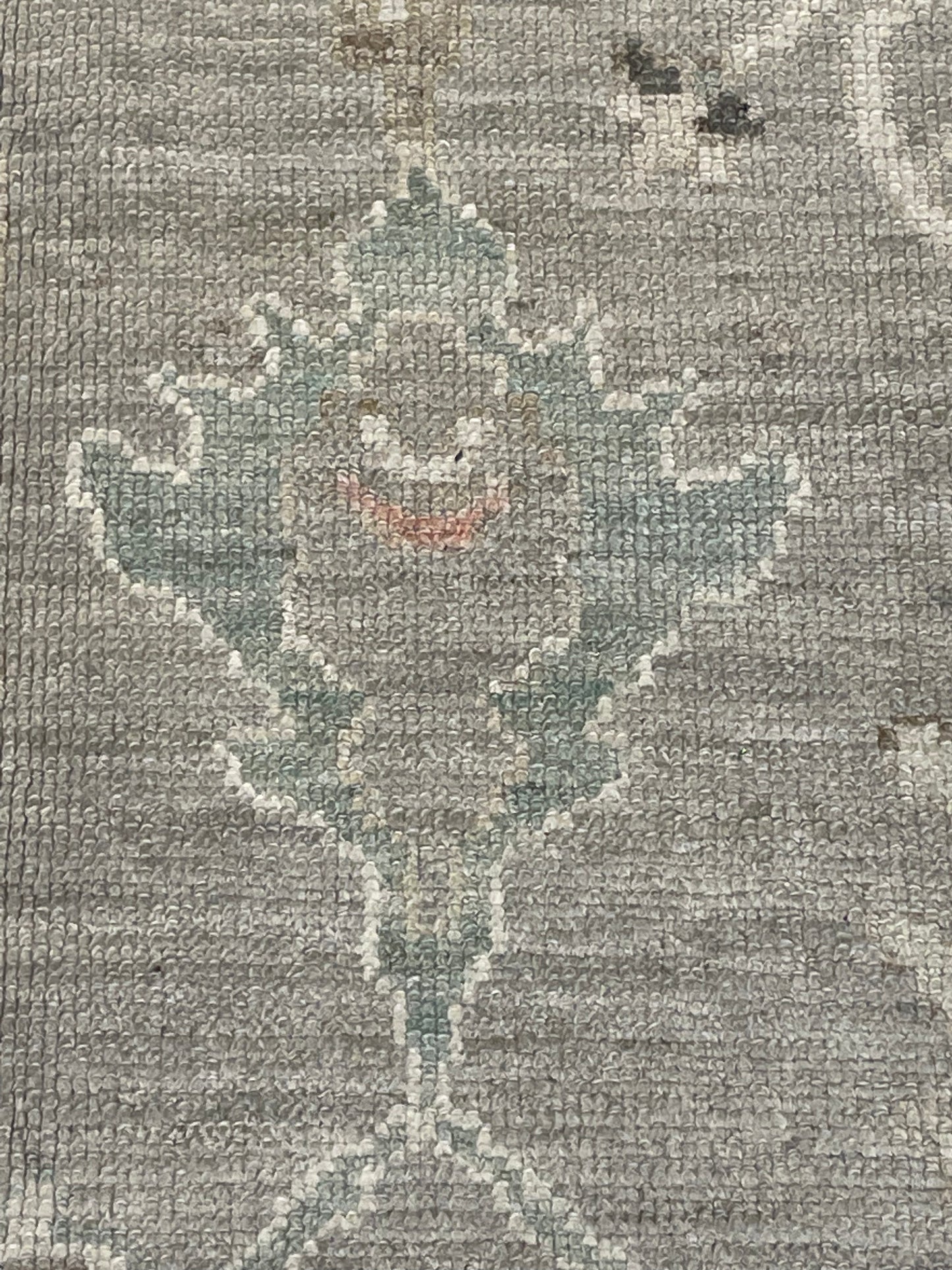 Hand-Knotted Wool Area Rug Turkish Oushak 6'1" x 8'7"