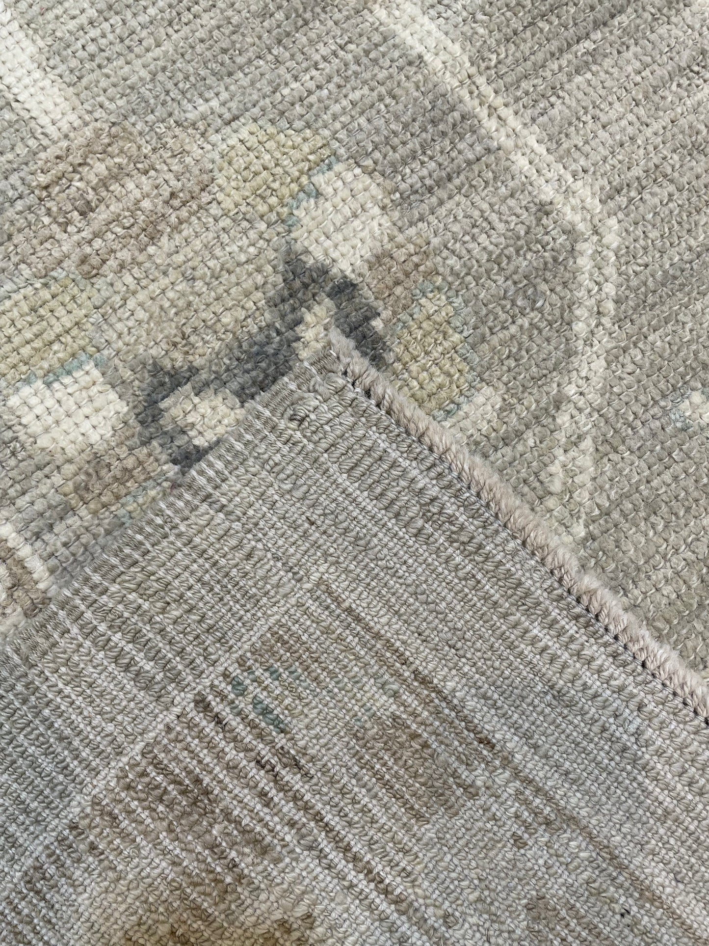 Hand-Knotted Wool Area Rug Turkish Oushak 6'1" x 8'7"