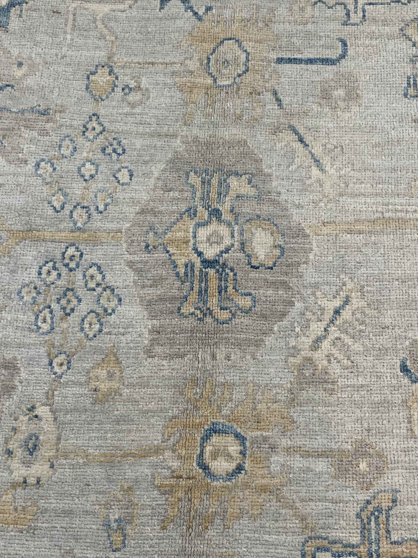 Hand-Knotted Wool Area Rug Turkish Oushak 6' x 8'10"