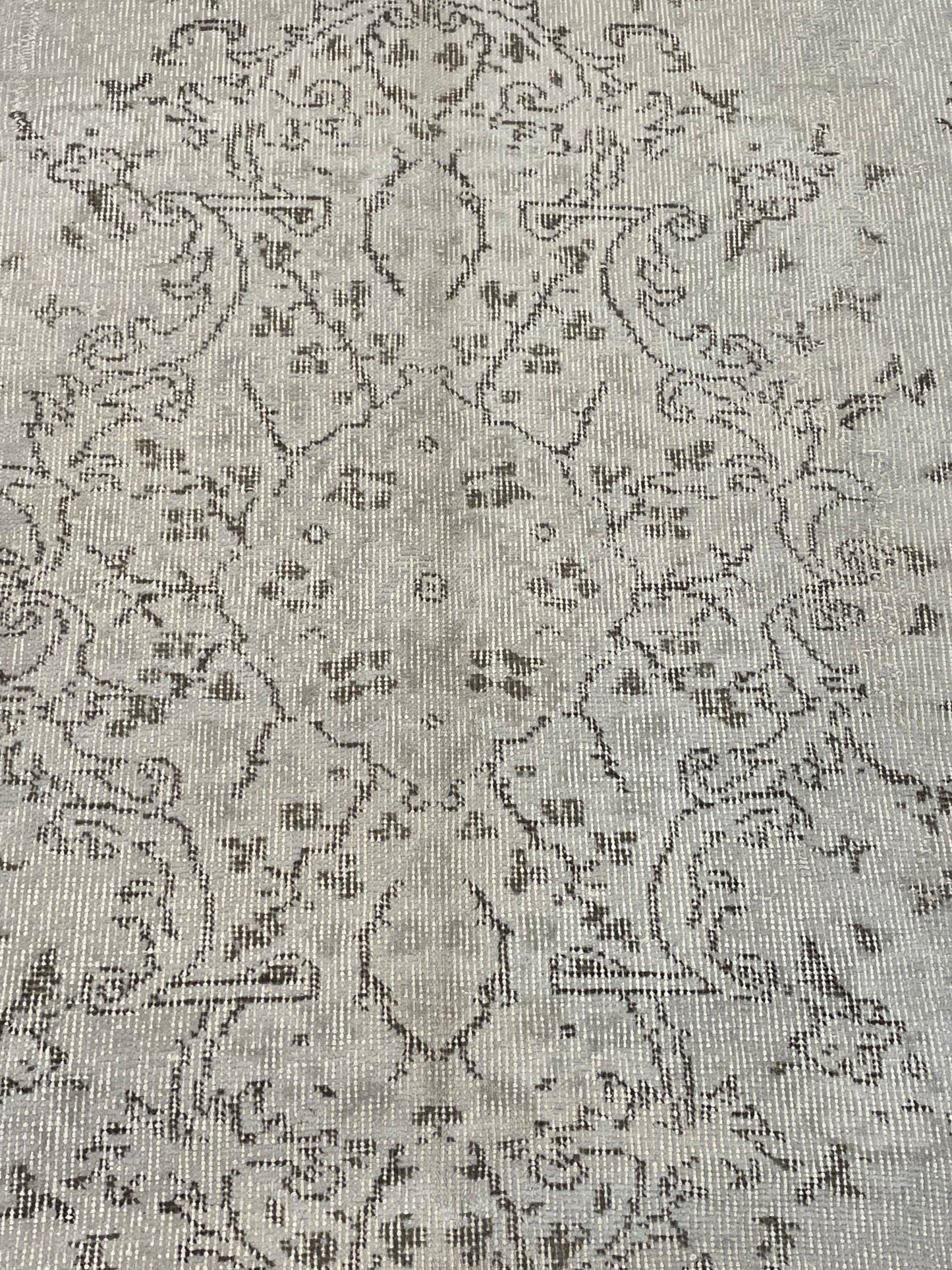 Hand-Knotted Wool Area Rug Turkish Oushak 6' x 9'9"