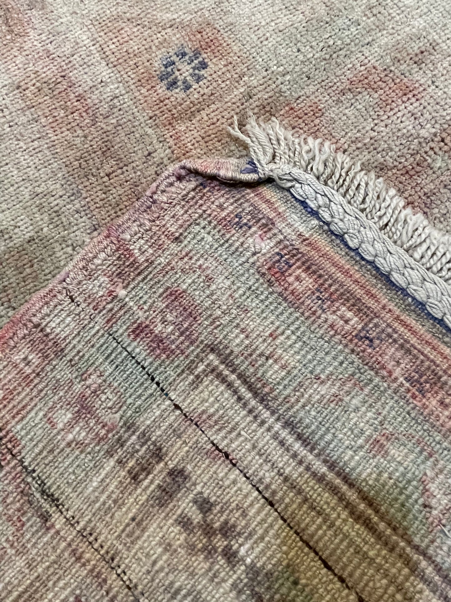 Hand-Knotted Wool Area Rug Turkish Oushak 6'1" x 9'10"