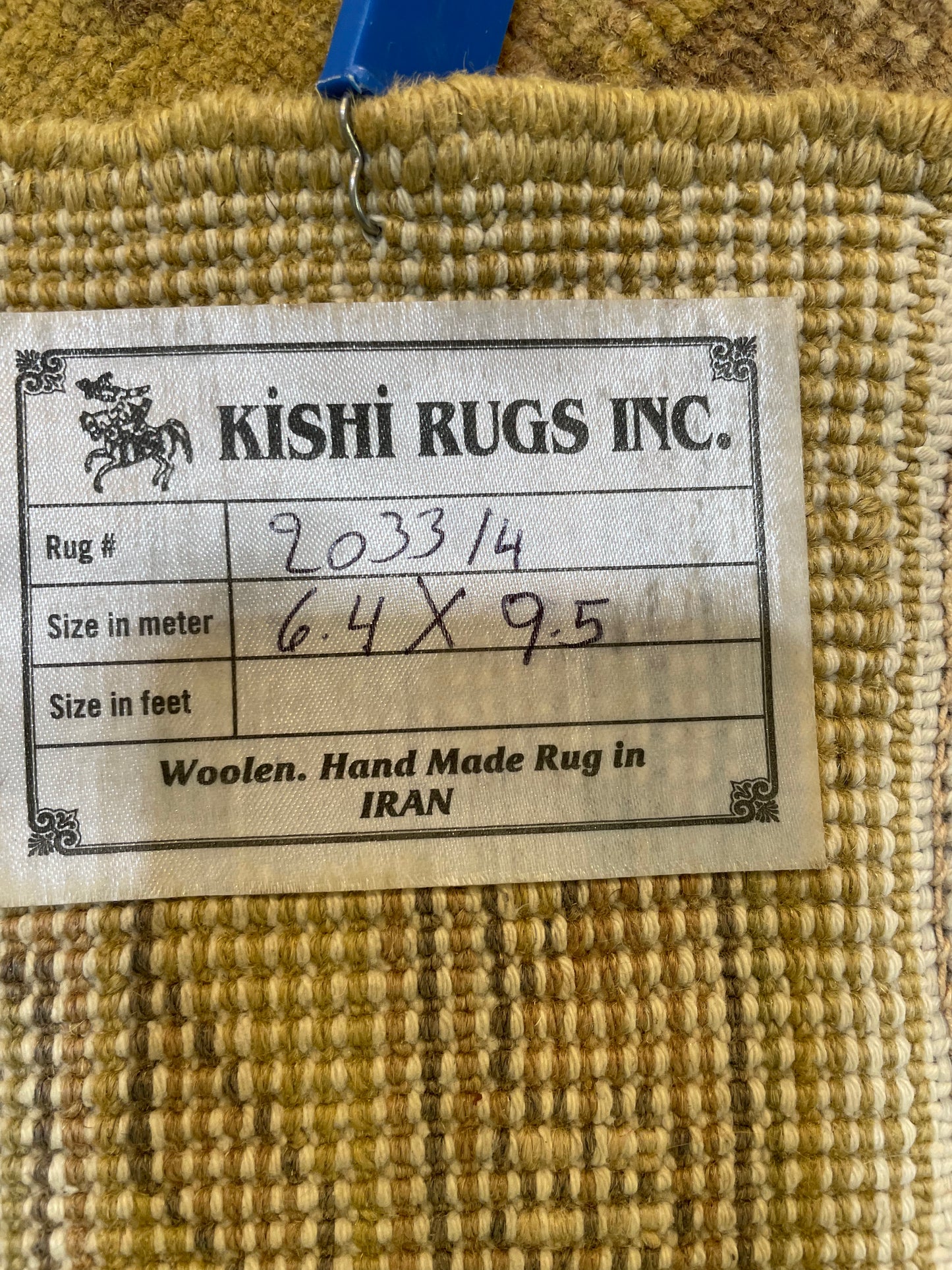Hand-Knotted Wool Area Rug Turkish Oushak 6'4" x 9'5"
