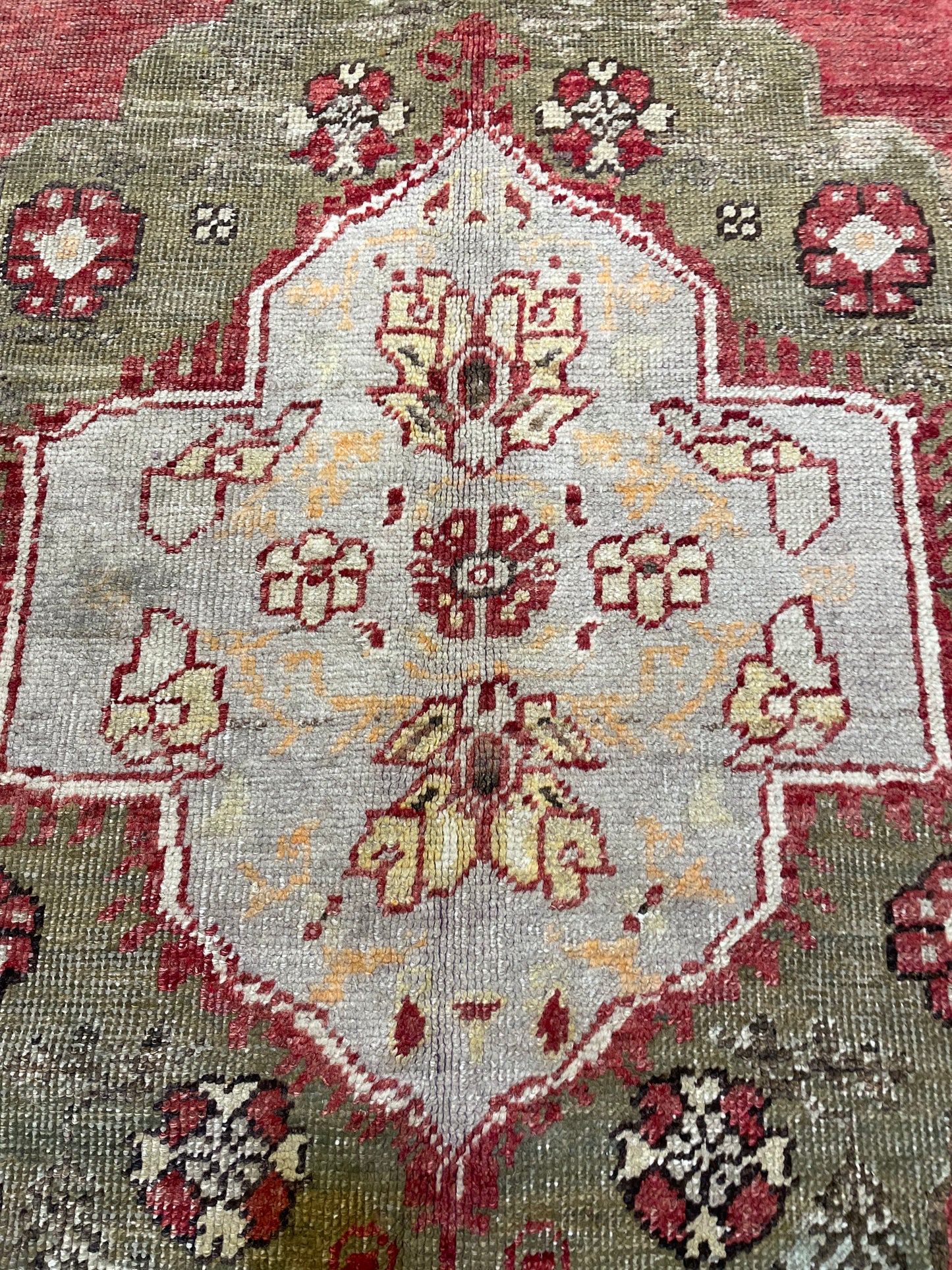 Hand-Knotted Wool Area Rug Turkish Oushak 5'10" x 8'9"