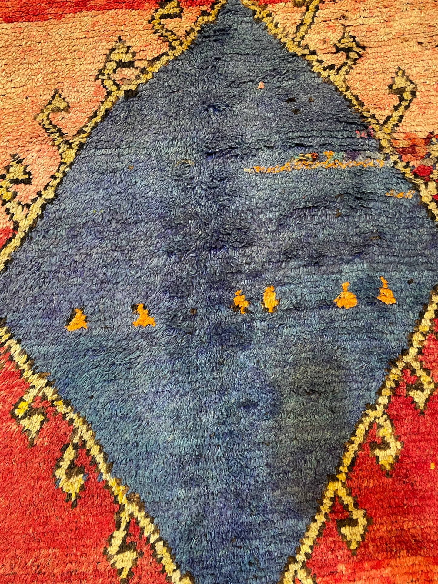 Hand-Knotted Wool Runner Turkish Oushak 4'3" x 9'5"
