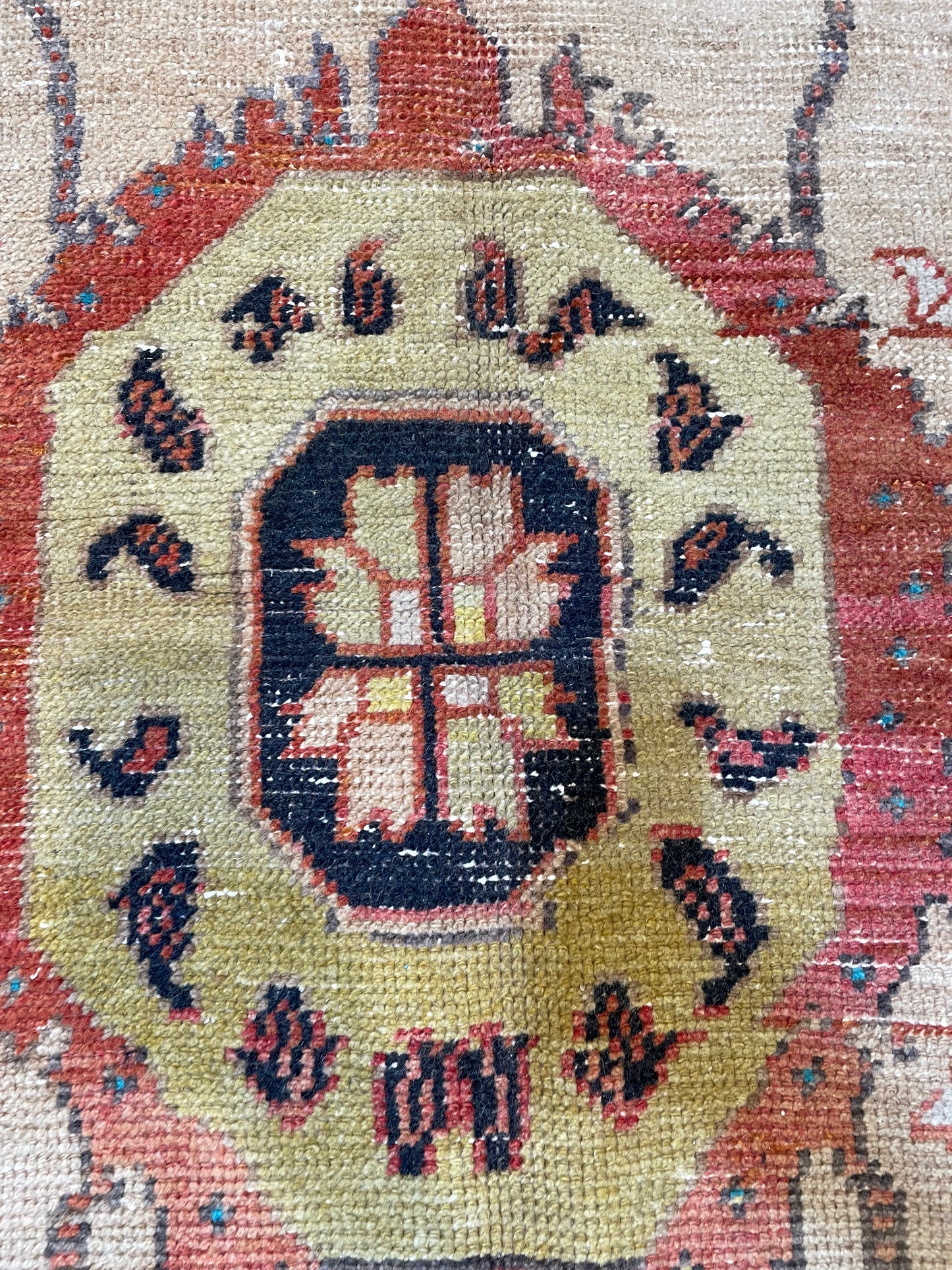 Hand-Knotted Wool Runner Turkish Oushak 5' x 10'5"