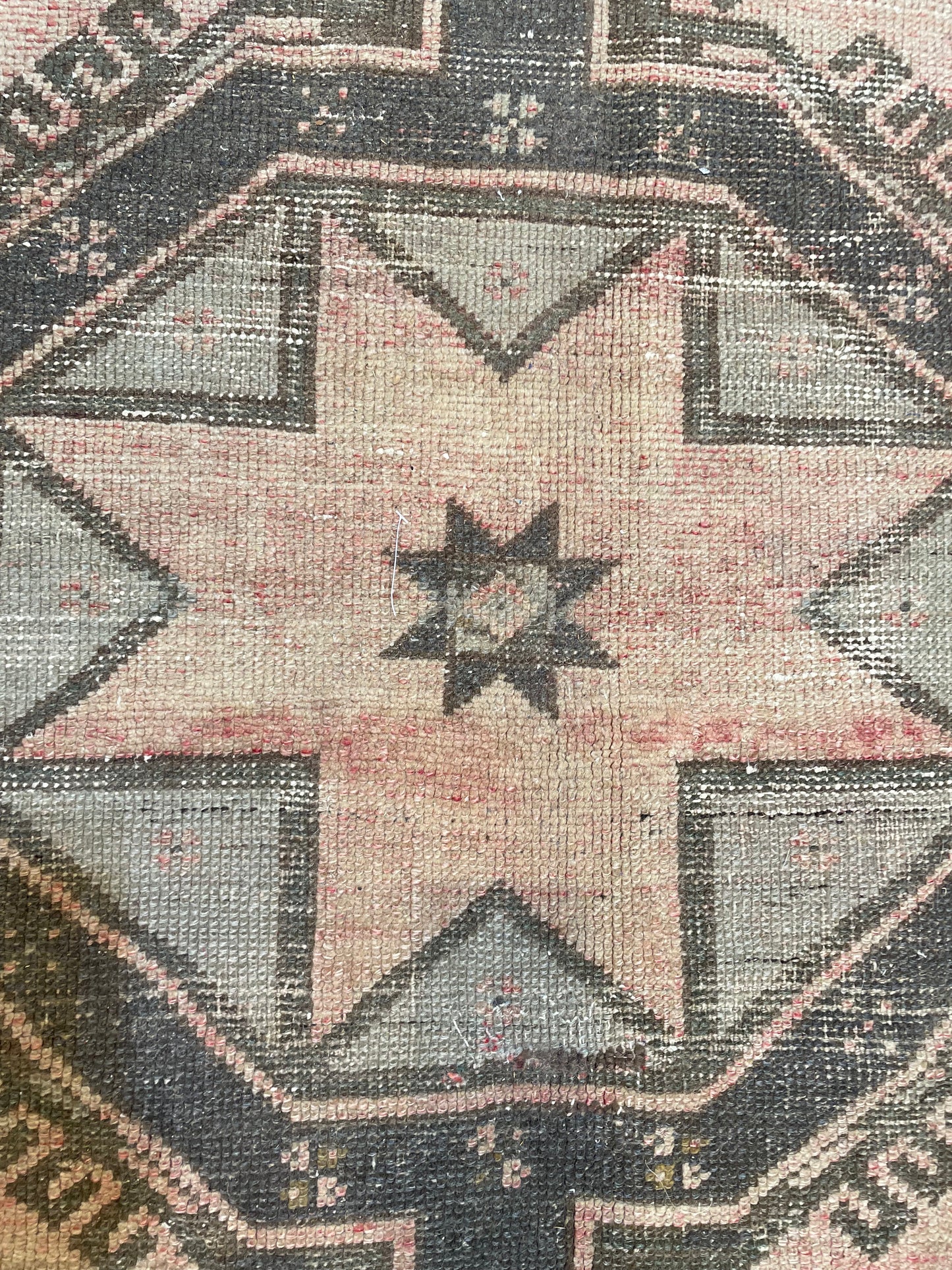 Hand-Knotted Wool Runner Turkish Oushak 5'3" x 12'