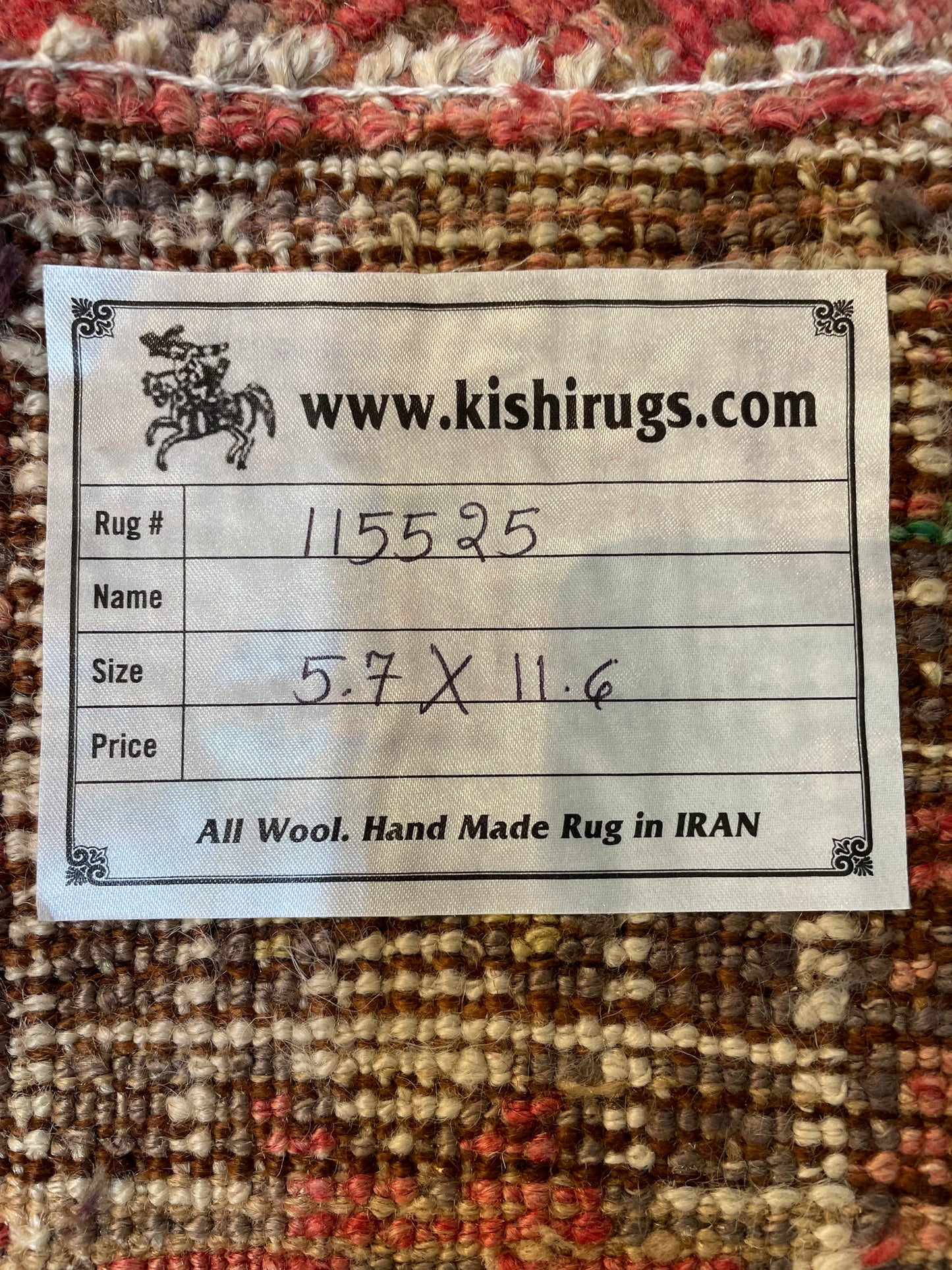 Hand-Knotted Wool Runner Turkish Oushak 5'7" x 11'6"
