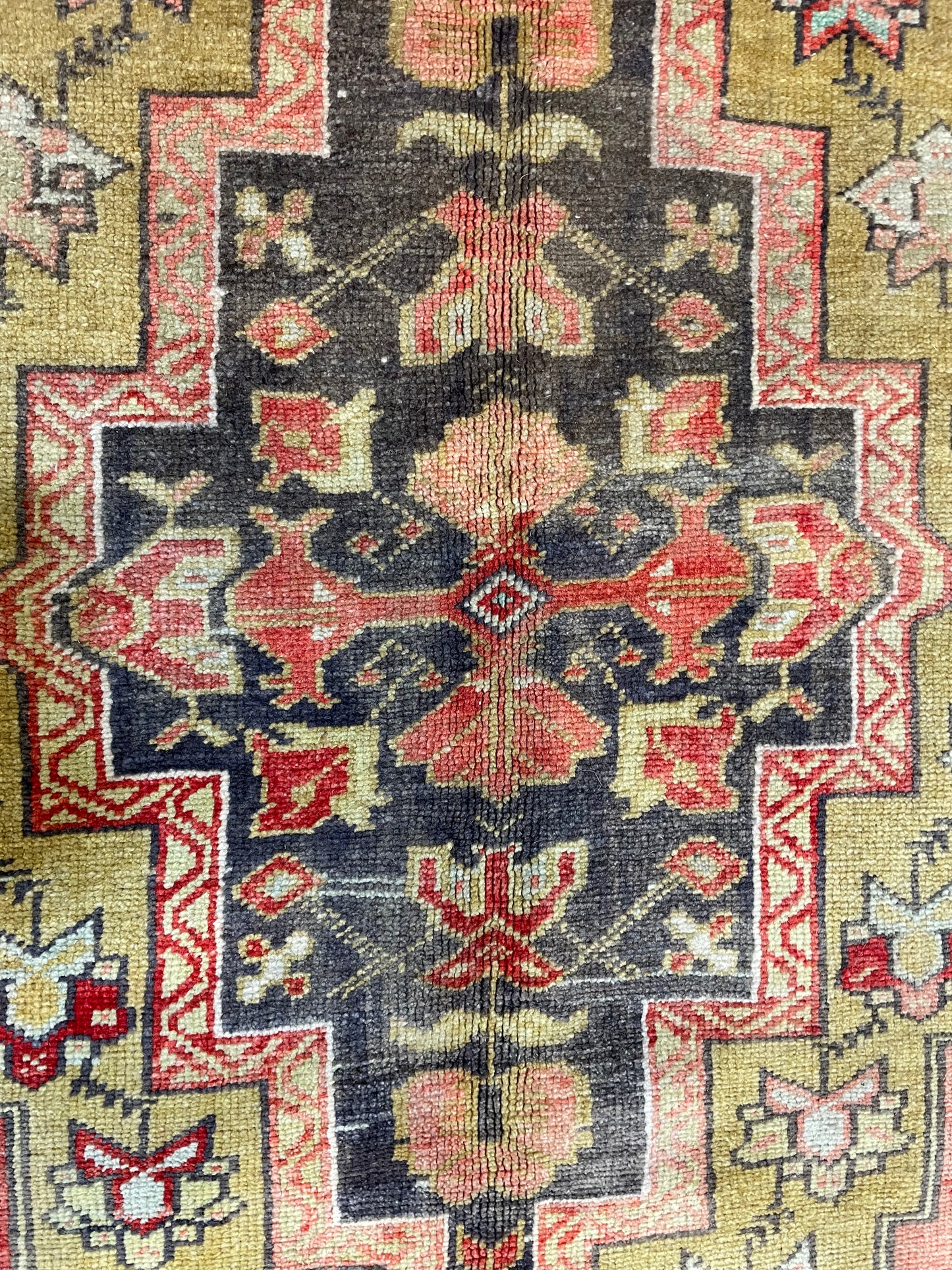 Hand-Knotted Wool Area Rug Turkish Oushak 4'10" x 8'10"