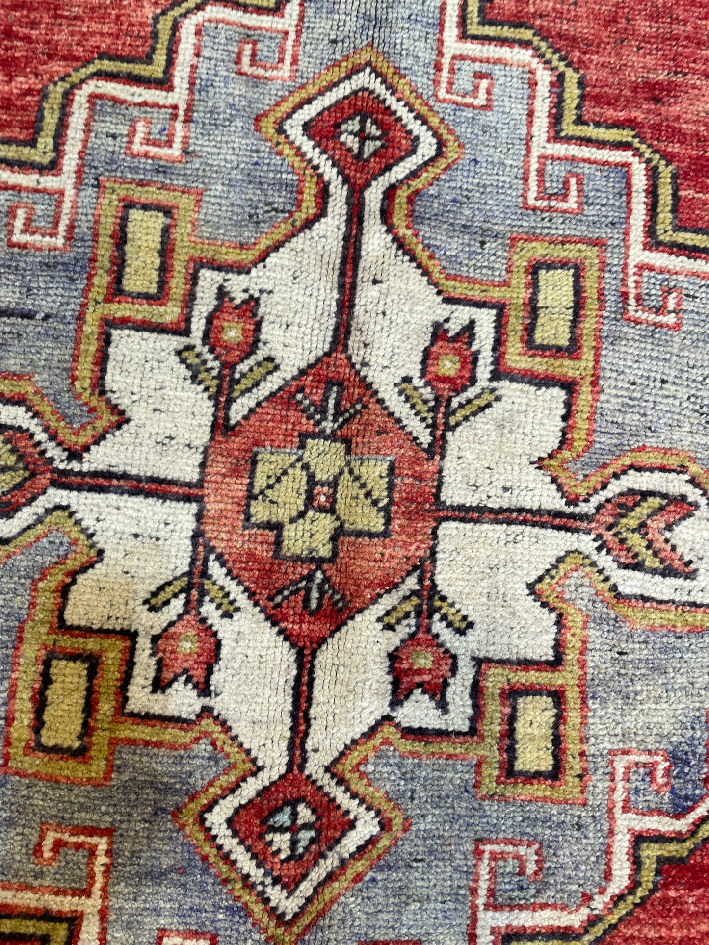 Hand-Knotted Wool Runner Turkish Oushak 5' x 11'5"