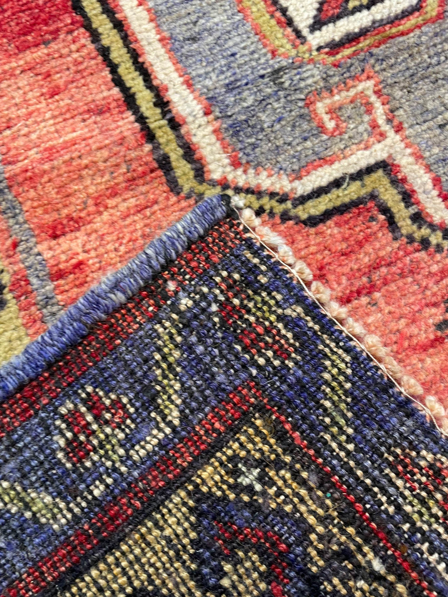 Hand-Knotted Wool Runner Turkish Oushak 5' x 11'5"