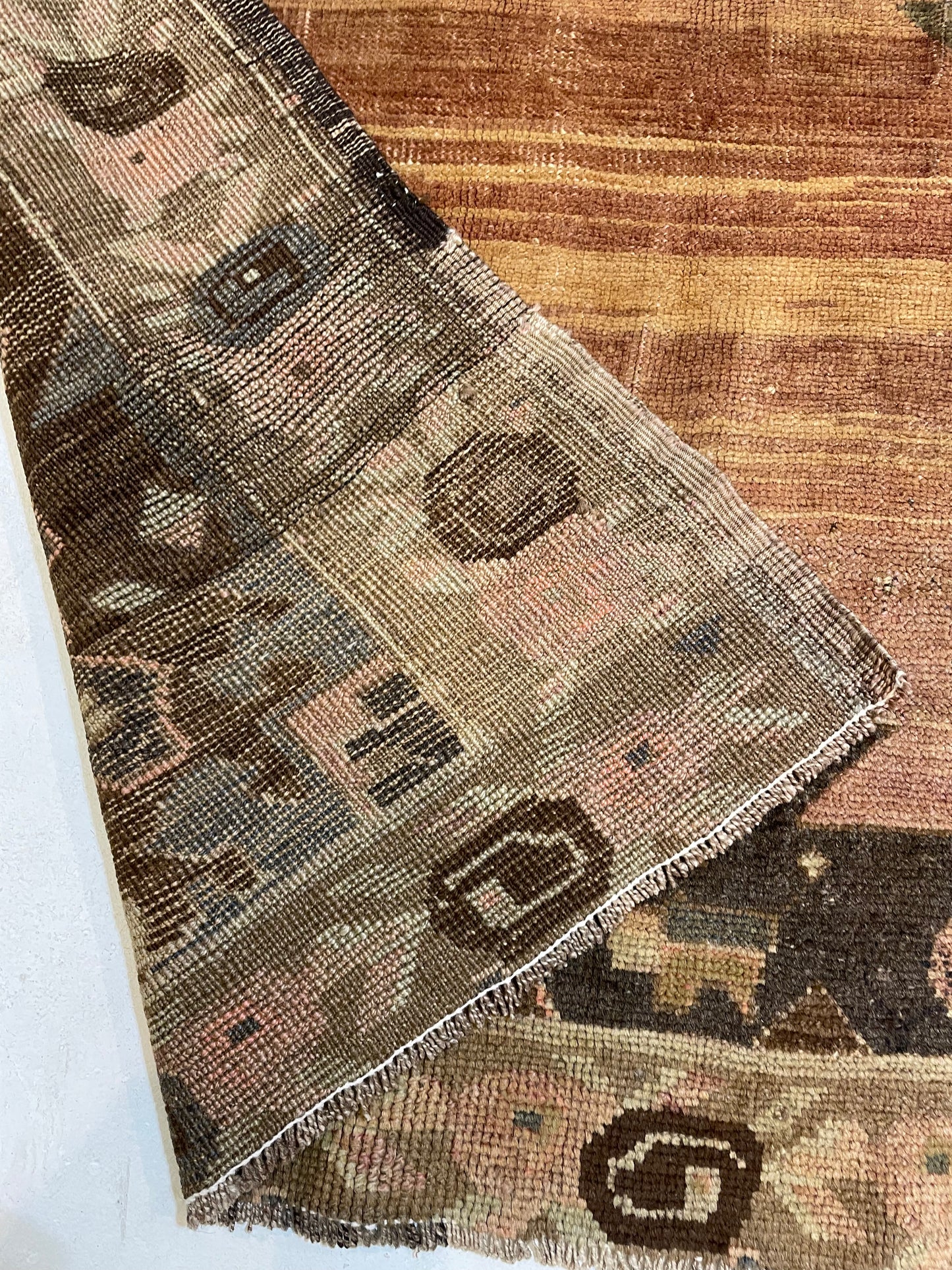 Hand-Knotted Wool Area Rug Turkish Oushak 6'2" x 10'3"